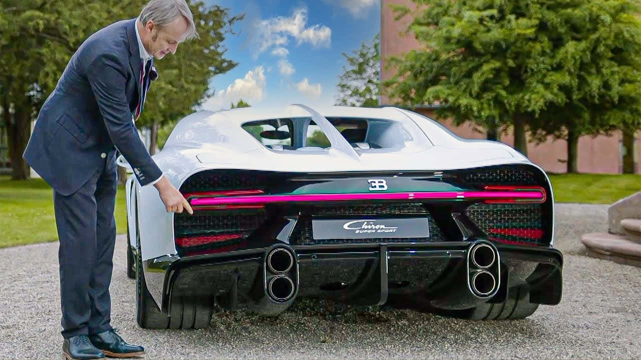 Стильный Bugatti Veyron во Франції Шпалери