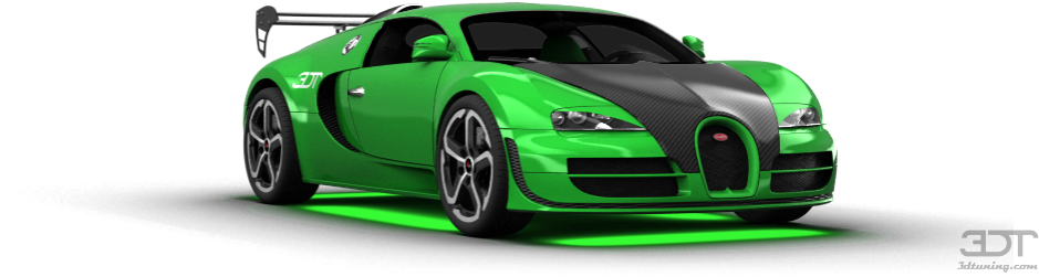 Зелений Bugatti Veyron спортивний автомобіль Шпалери