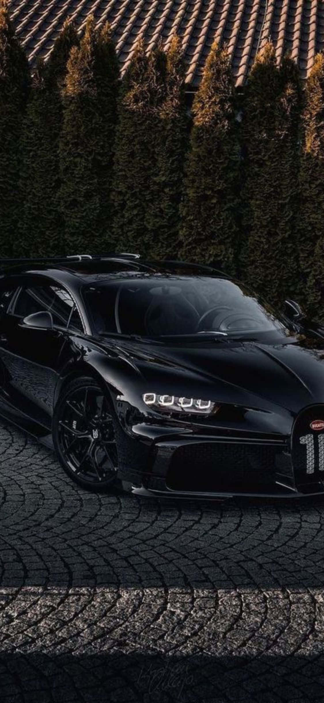 Bugatti Veyron на новом iPhone Xs Шпалери