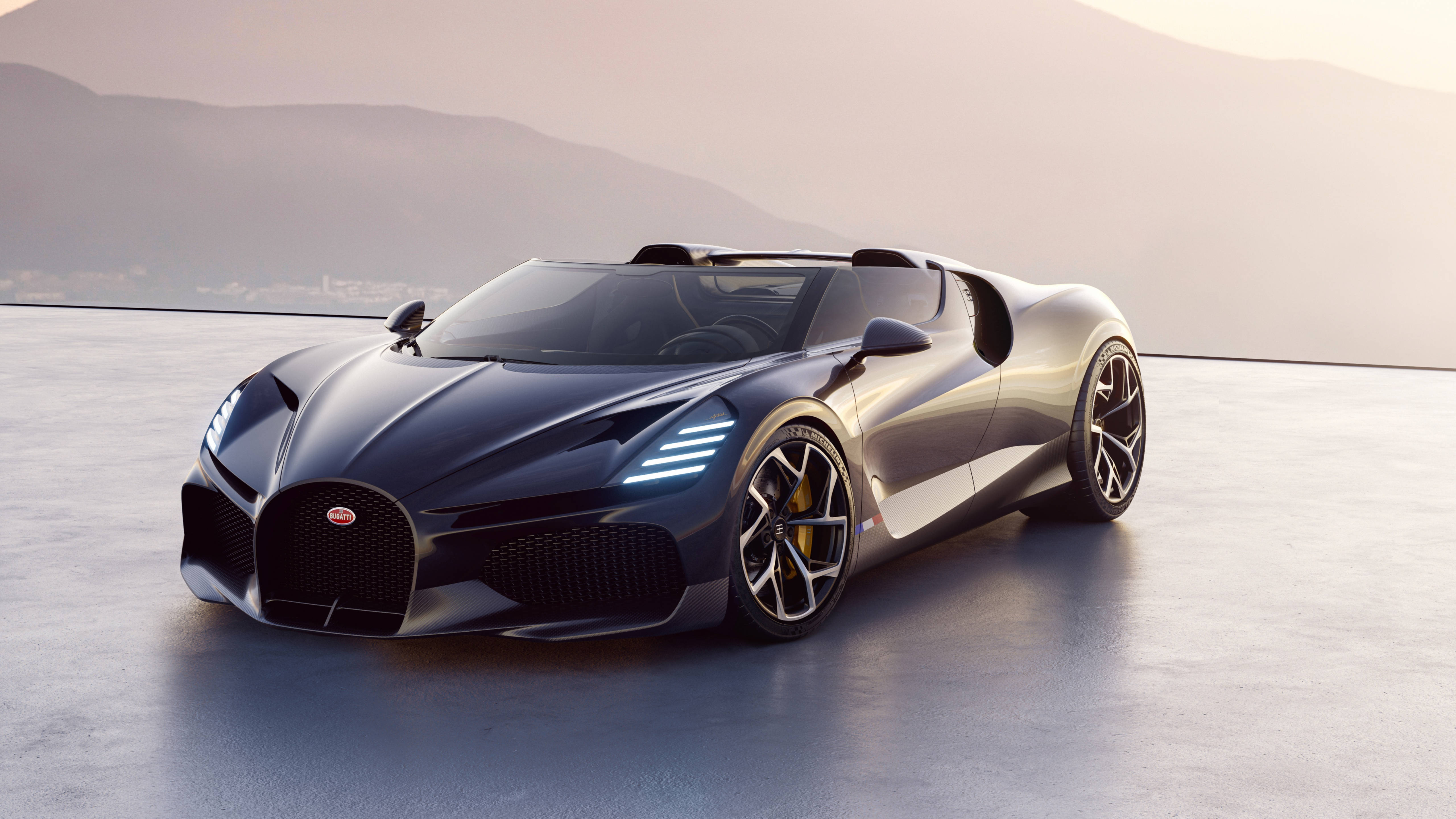 Bugatti W16 Mistral 4K ноутбук автомобіль Шпалери