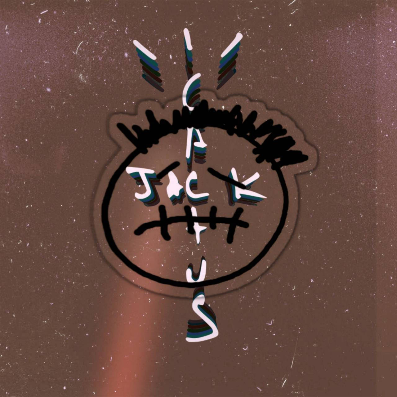 Cactus Jack Travis Scott текст і обличчя коричнева естетика Шпалери