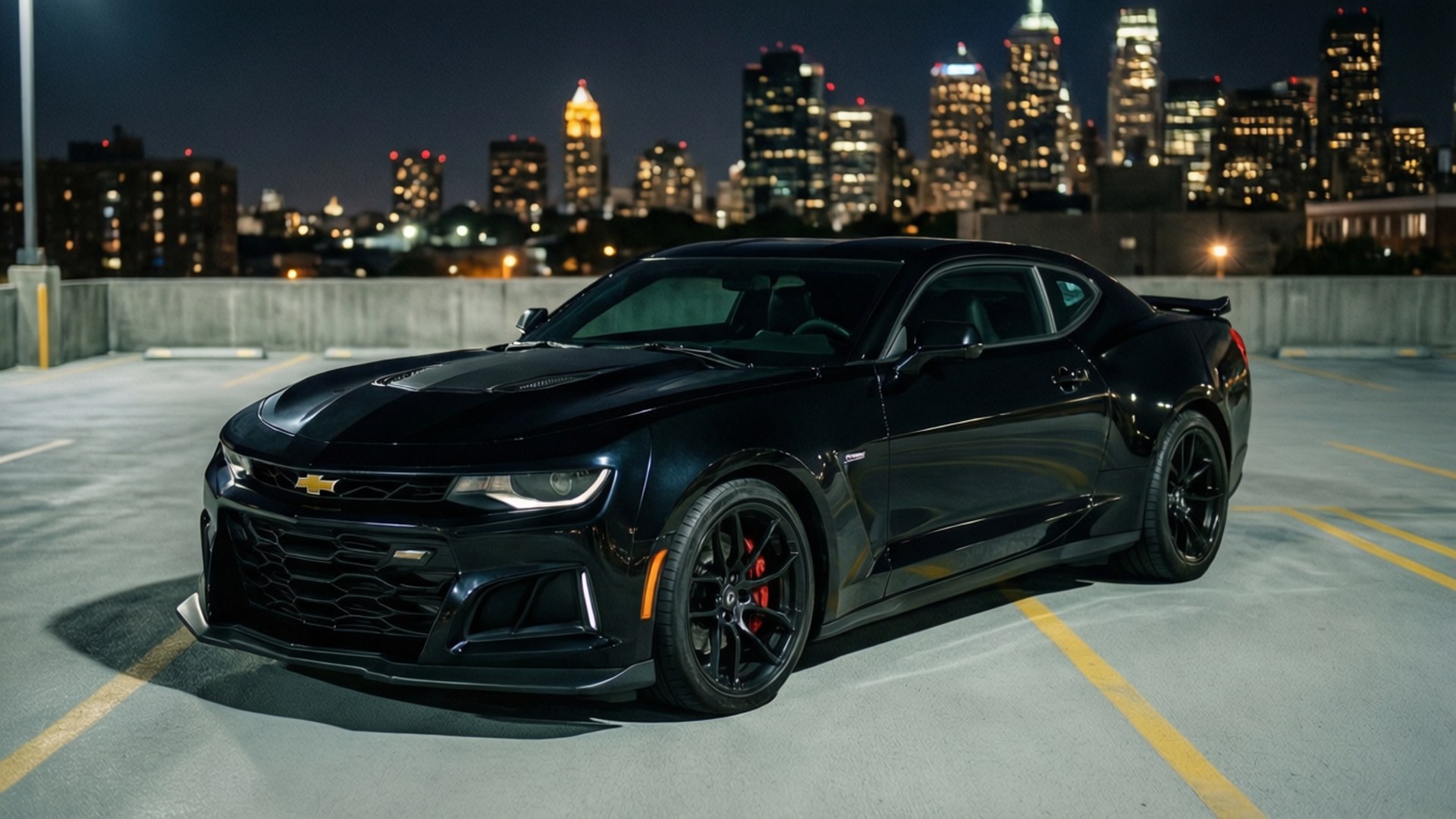 Camaro на даху Шпалери