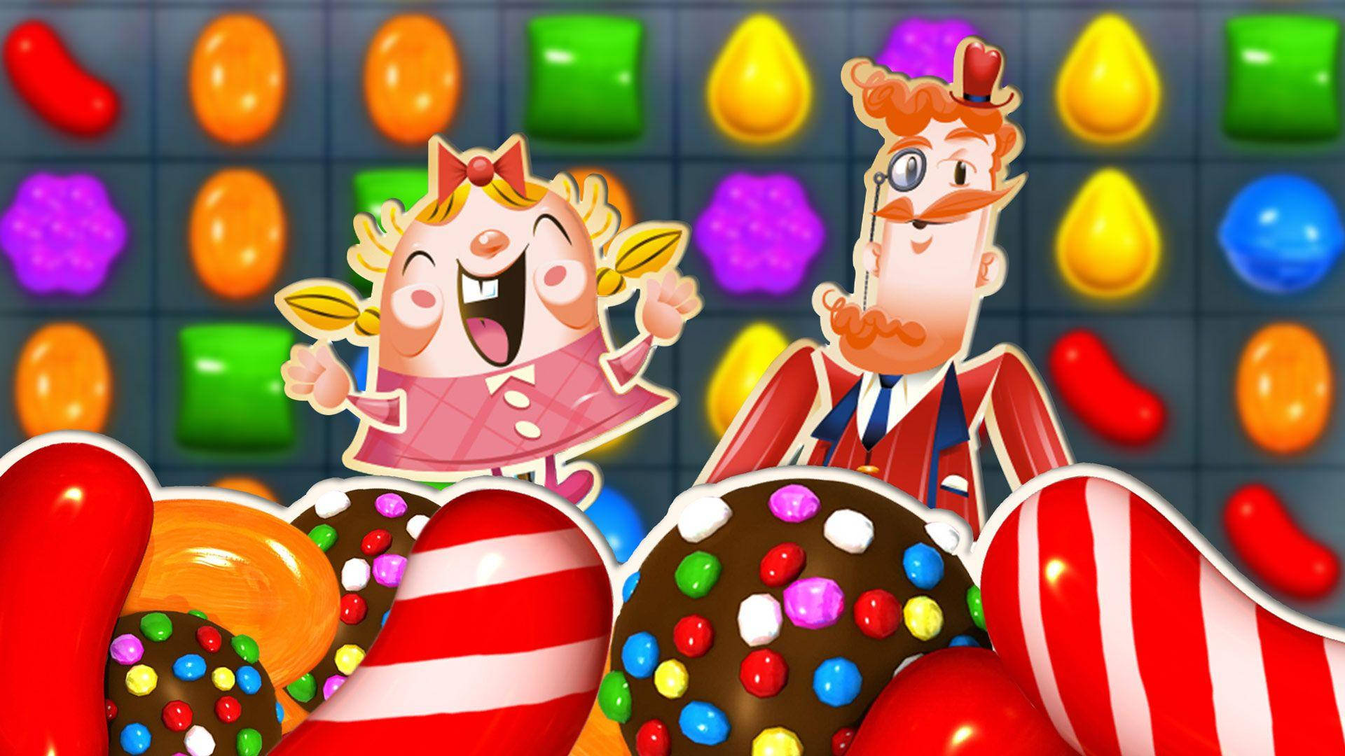Тіффі та Містер Тоффі у Candy Crush Saga Шпалери