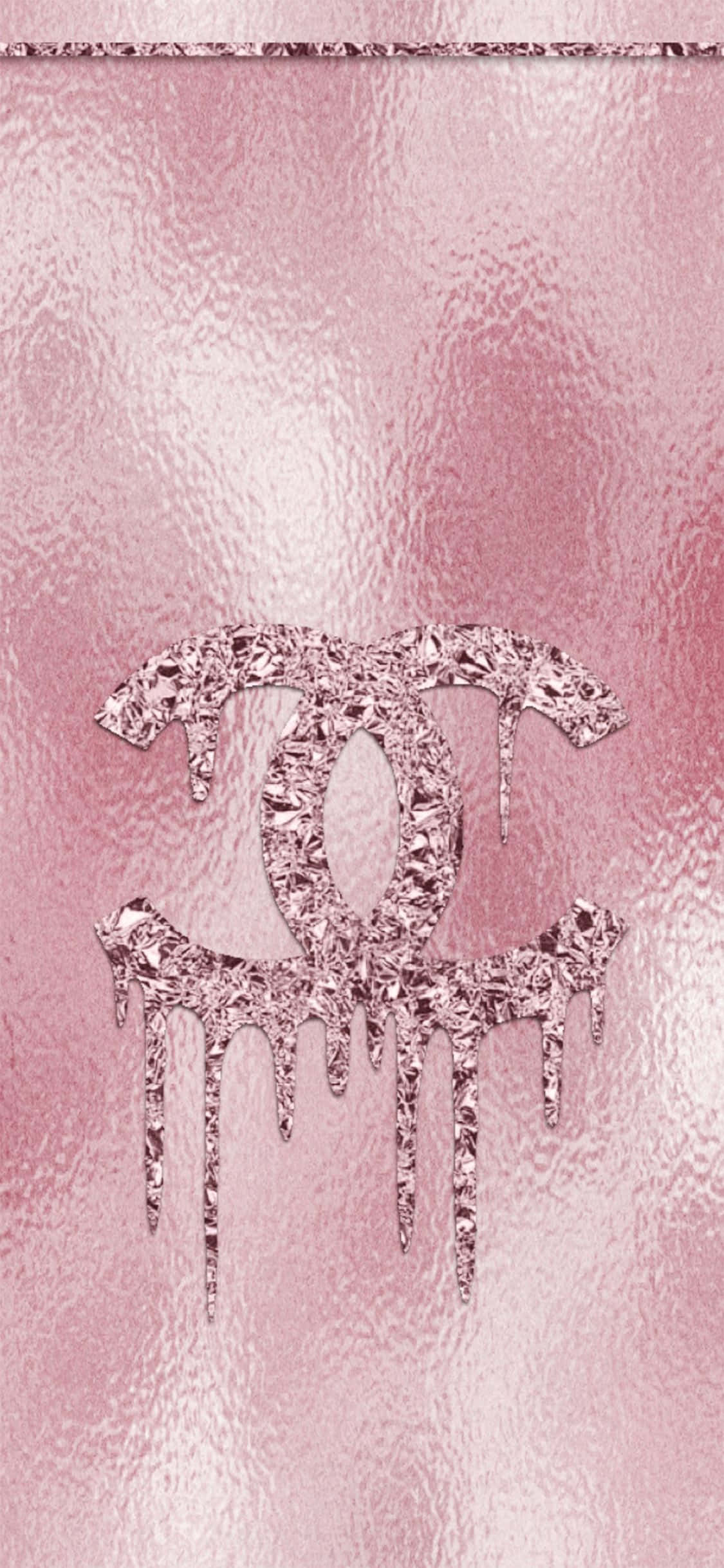 chanel - ледяное око - розовый Шпалери