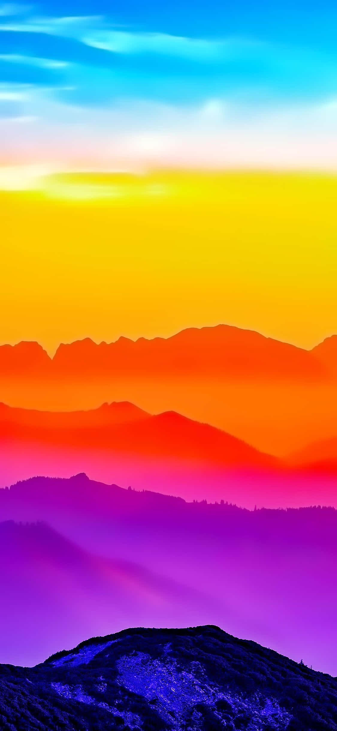 Добавьте ярких красок в свою жизнь с Colorful iPhone Шпалери