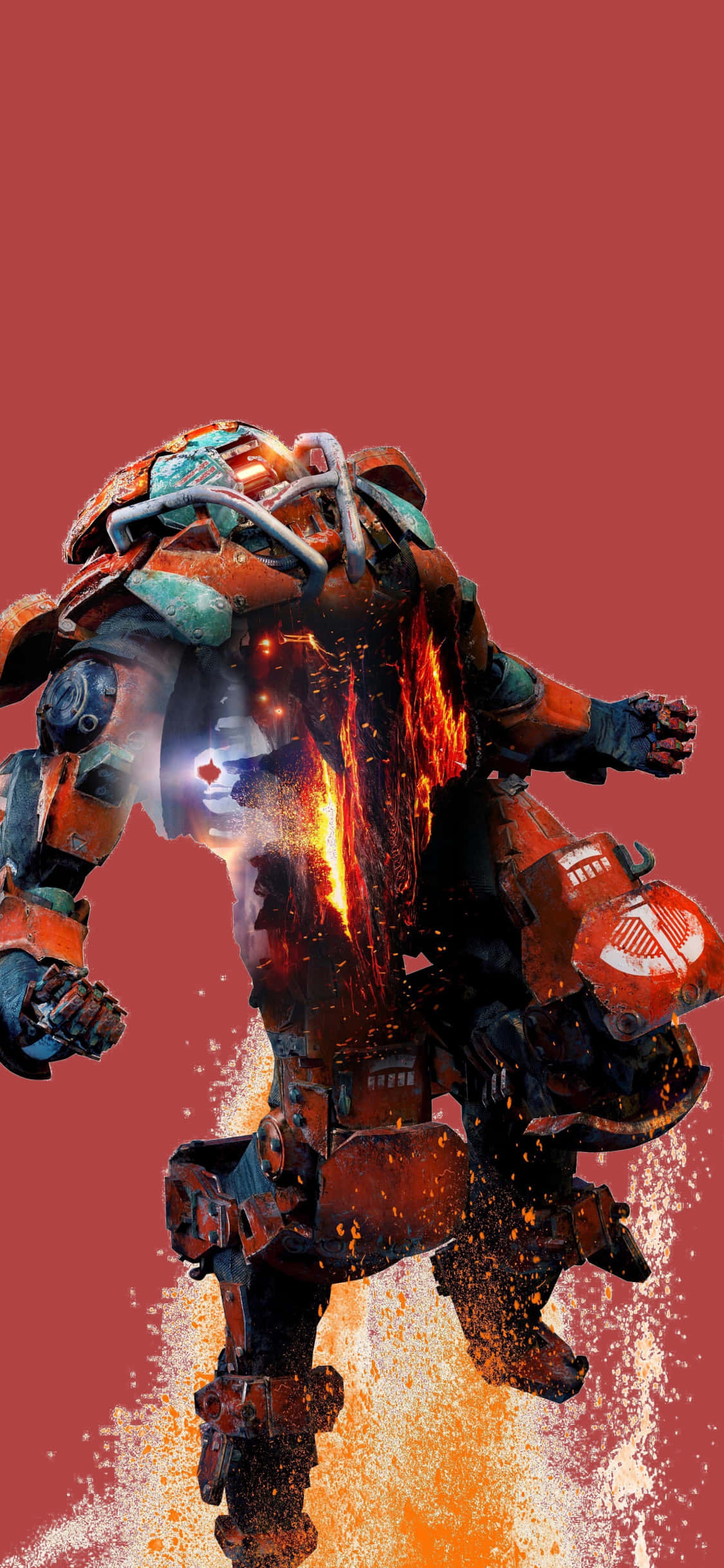 Colossus летит вверх Pixel 3 Anthem фон Шпалери