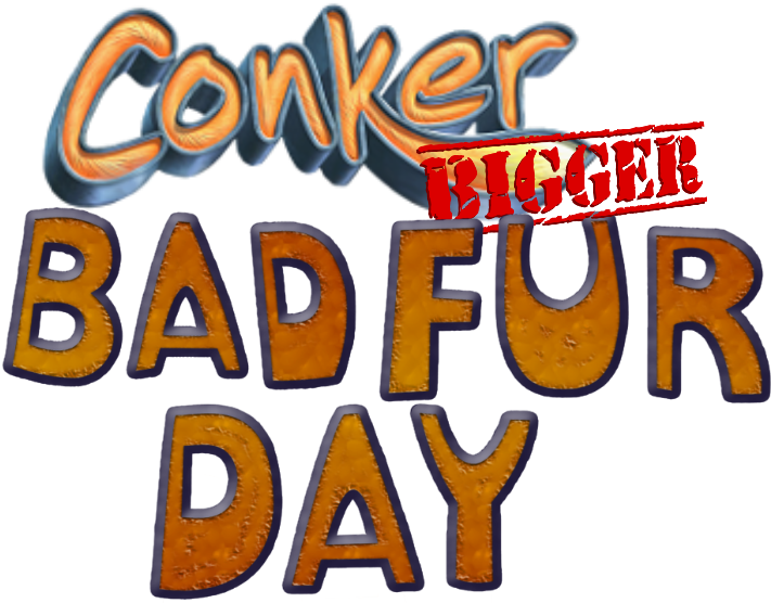 Логотип Conker Bad Fur Day Шпалери