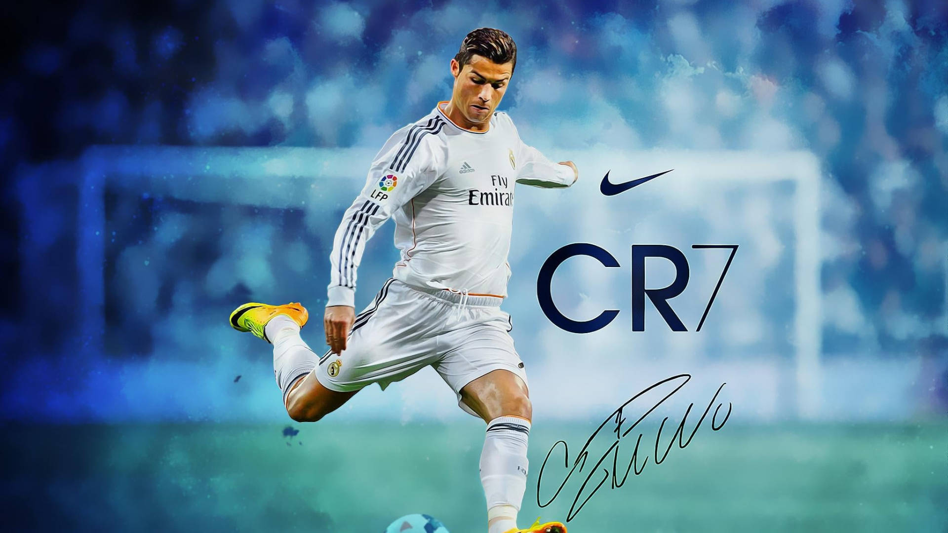 CR7 HD абстрактний синій фон Шпалери