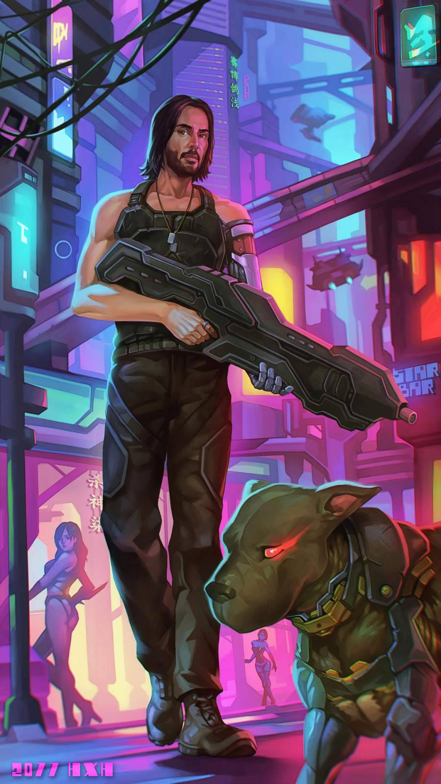 Джонні Сільверхенд Cyberpunk 2077 для iPhone Шпалери