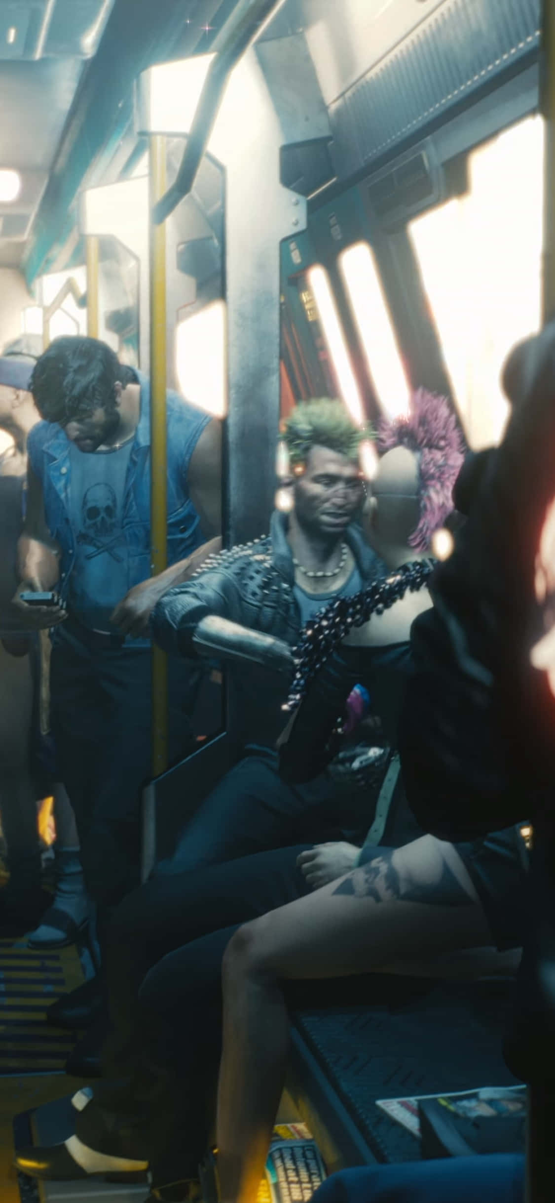 Погрузись в мир Cyberpunk 2077 с Pixel 3XL Шпалери