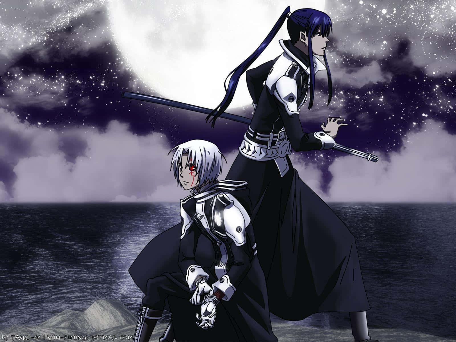D.Gray-Man Аллен Уокер і Юканда в бою Шпалери