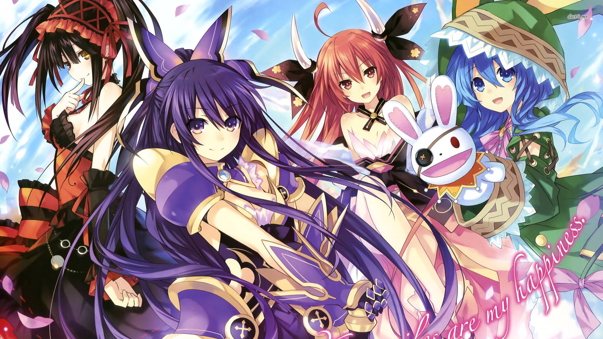 Дівчата з аніме Date A Live Шпалери