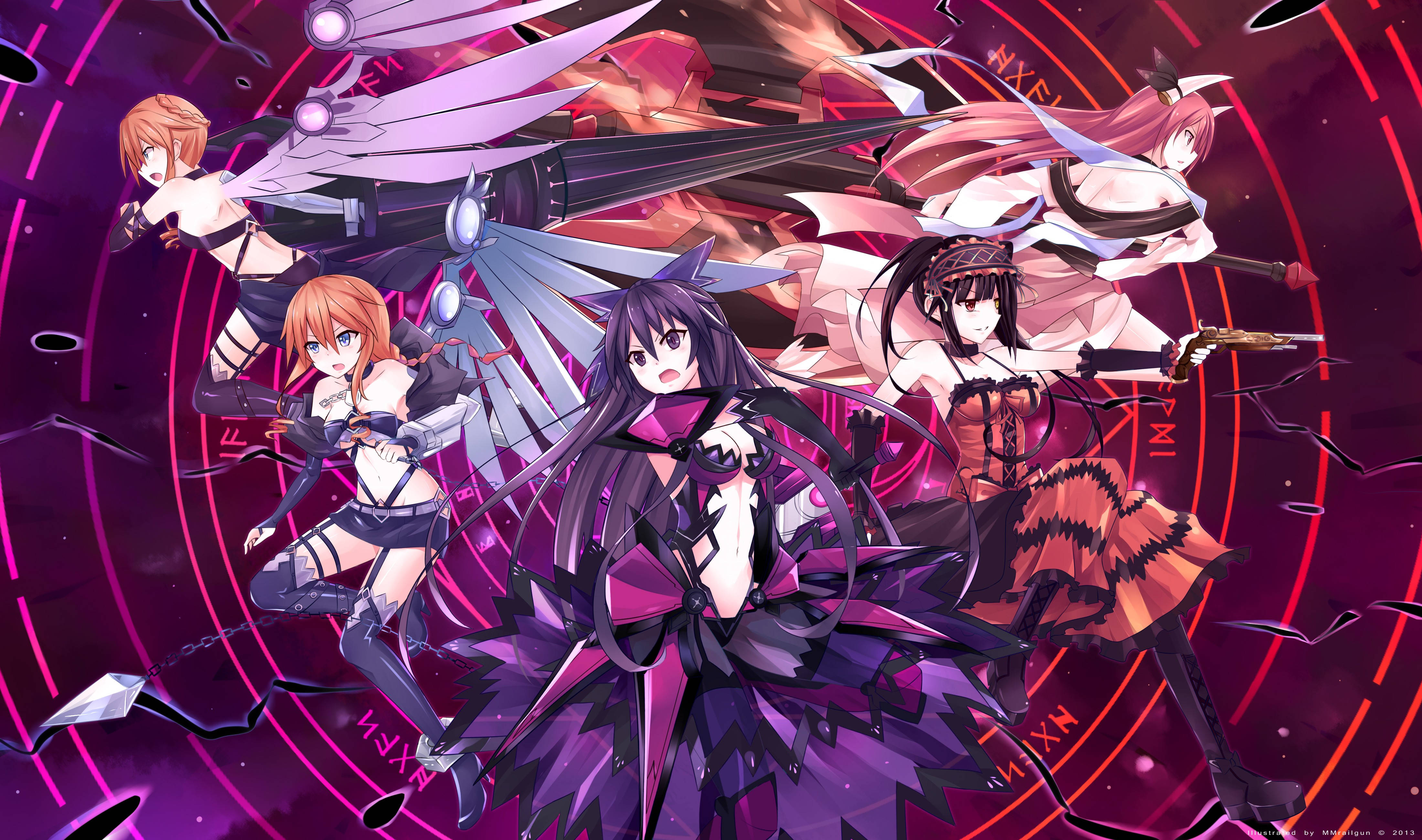 Героїні аніме Date A Live Шпалери