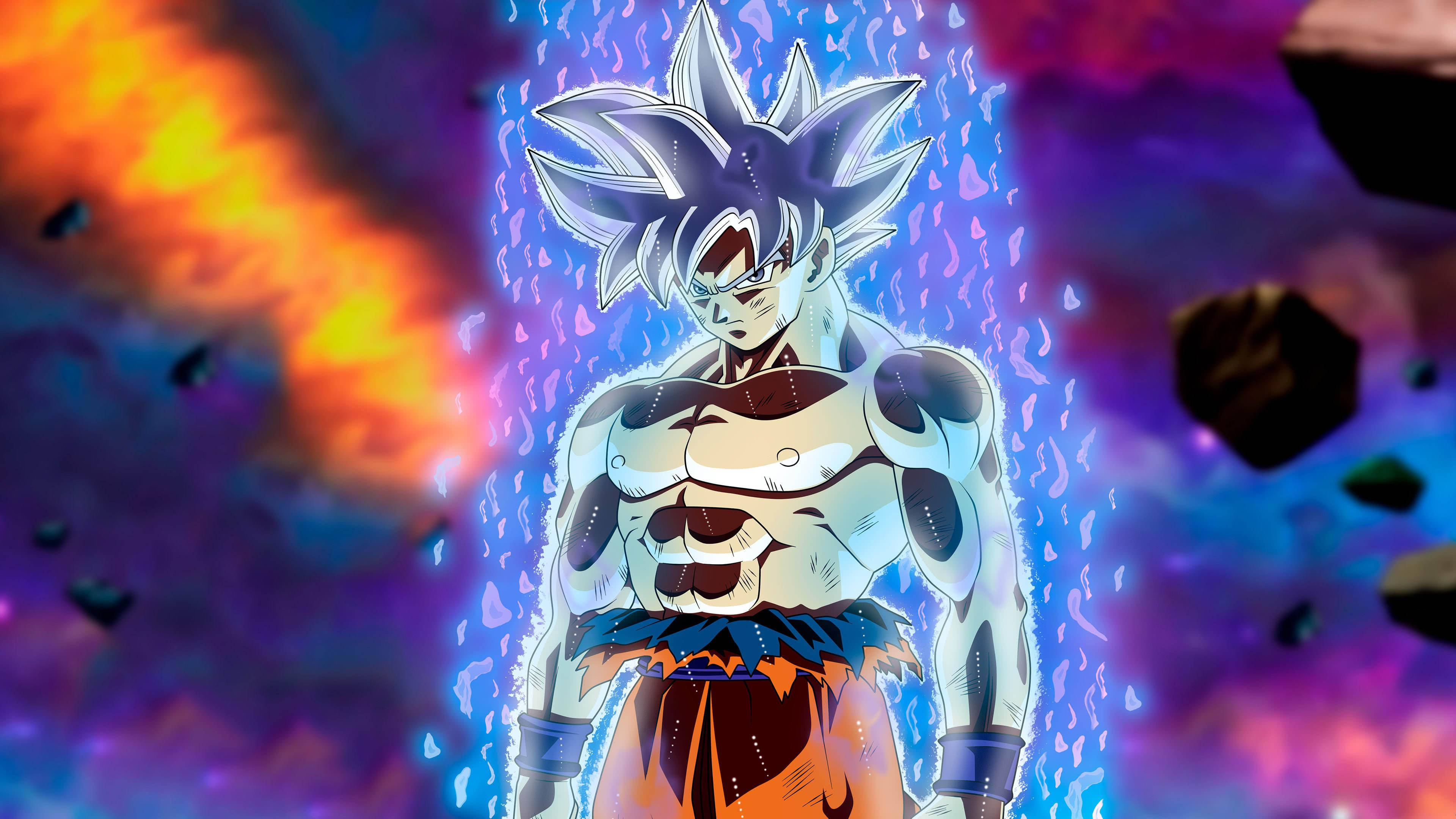Супер Сайян Бог Гоку DBZ 4K Шпалери