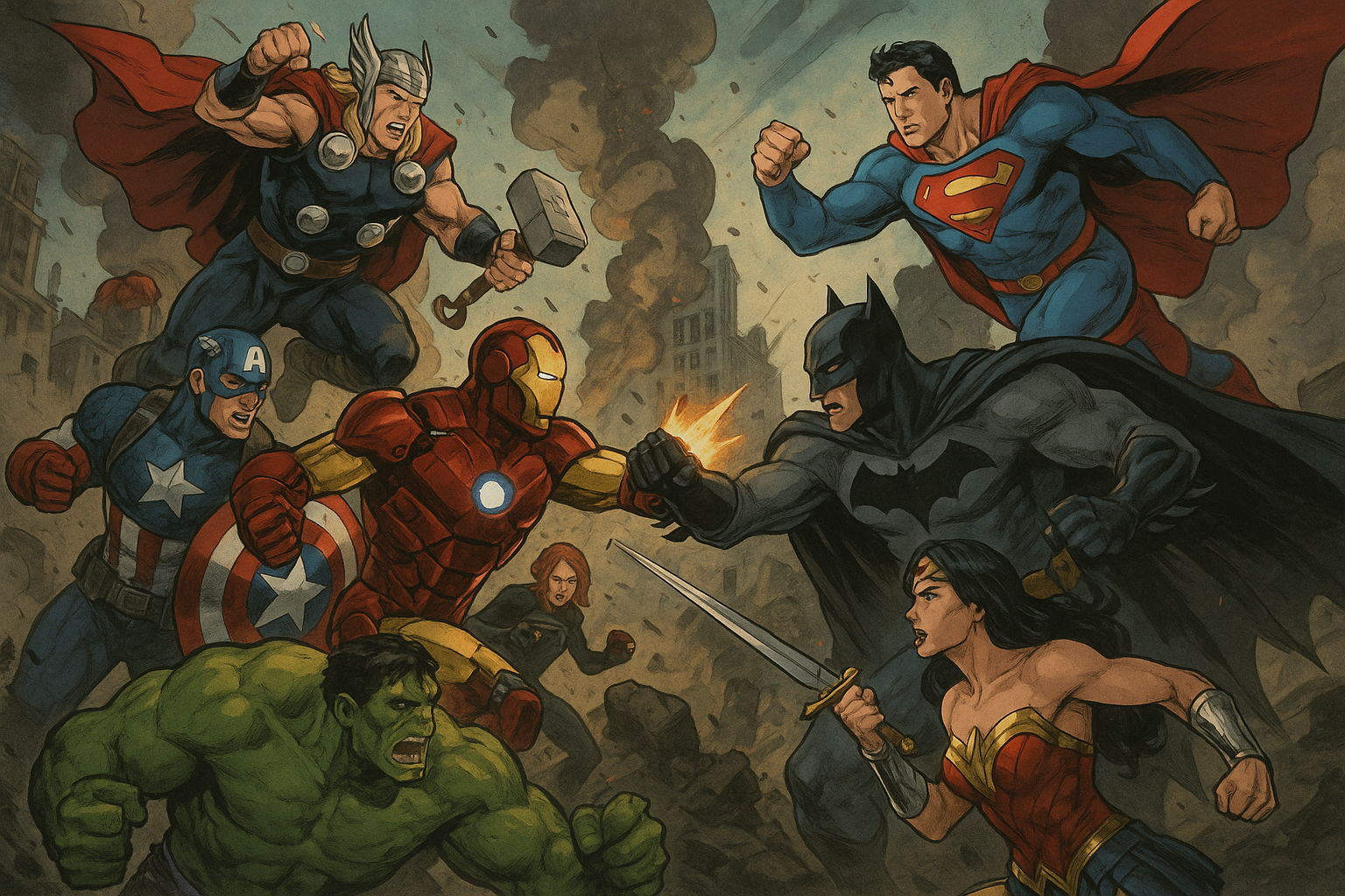 DC ПРОТИ MARVEL: ХТО ПЕРЕМОЖЕ??? Шпалери