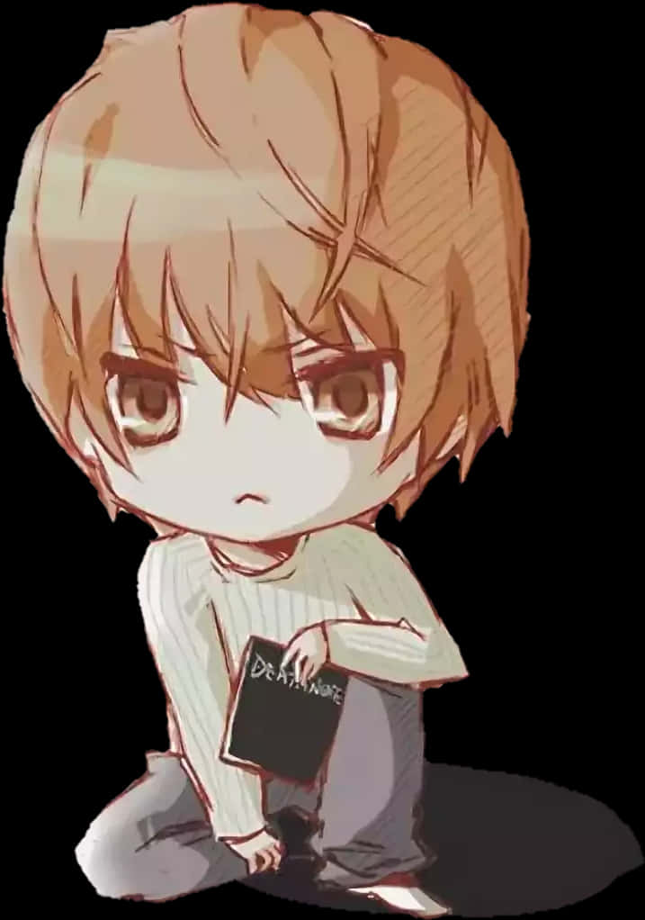 Чібі Лайт Яґамі з Death Note Шпалери