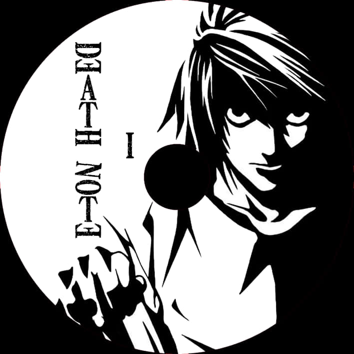 Графіка персонажа аніме Death Note Шпалери