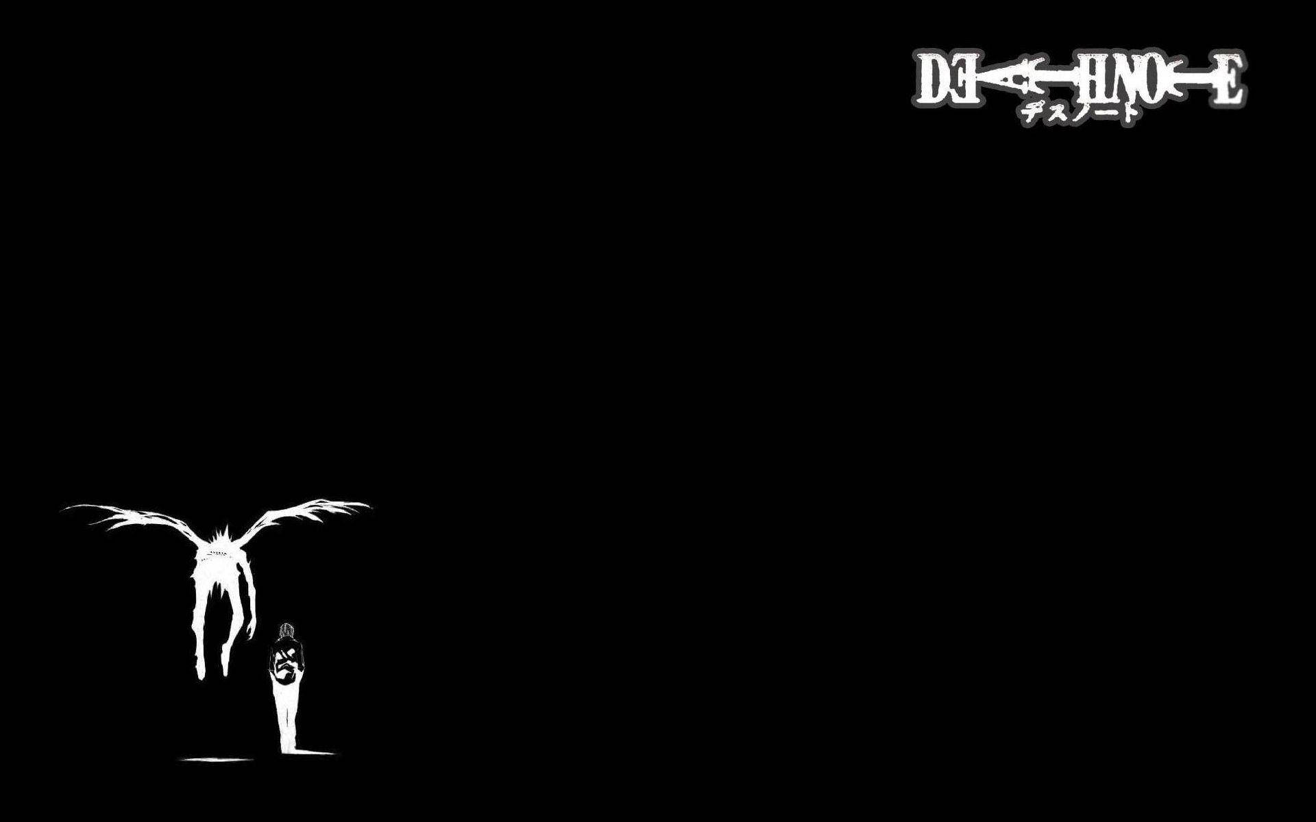 Чорно-біла назва Death Note Рюк Лайт Шпалери