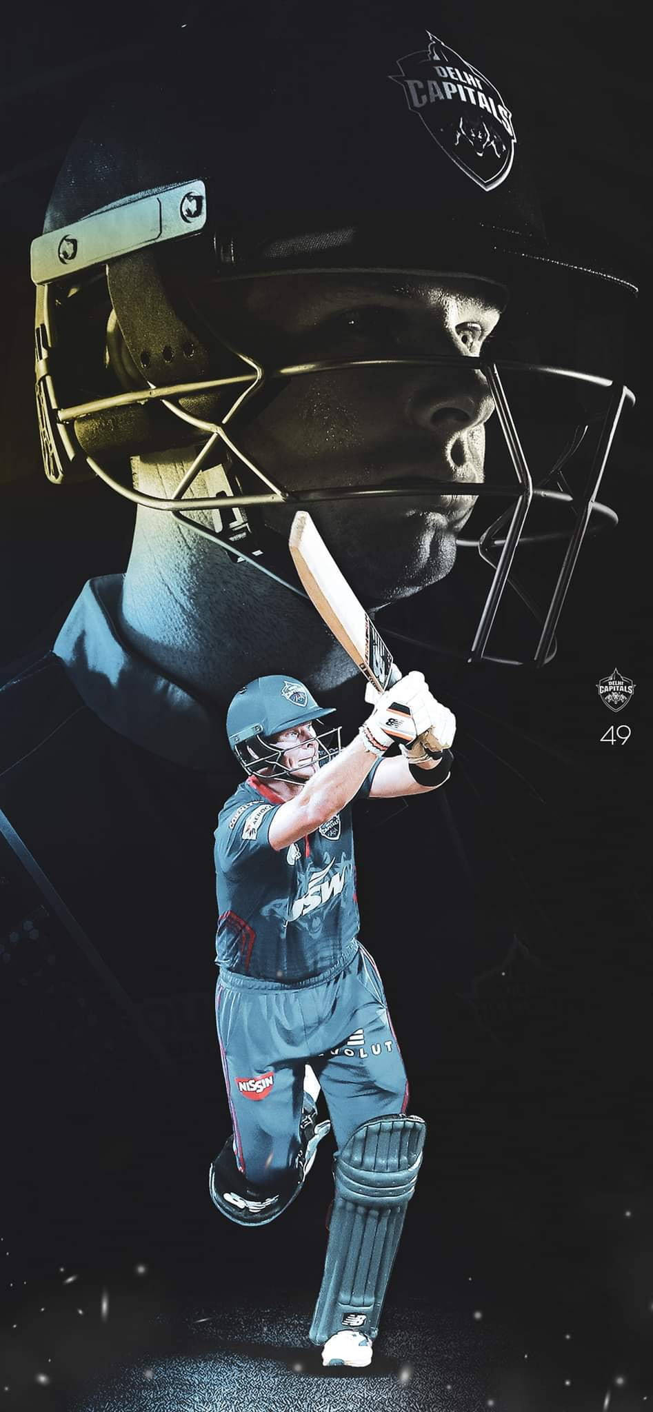 Delhi Capitals Стив Смит Шпалери