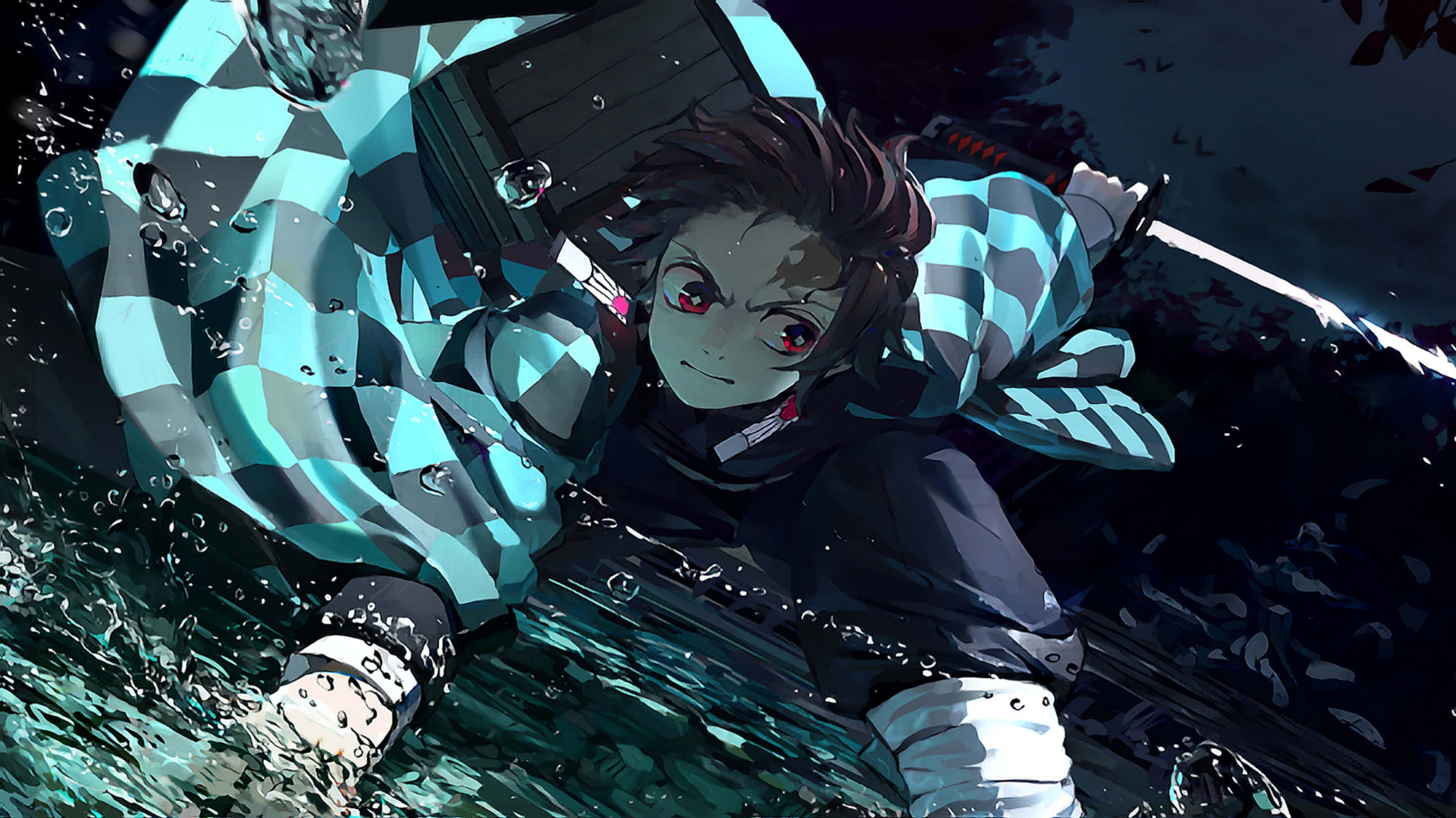 Погрузитесь в візуально заворожівающий світ Demon Slayer 4K Шпалери