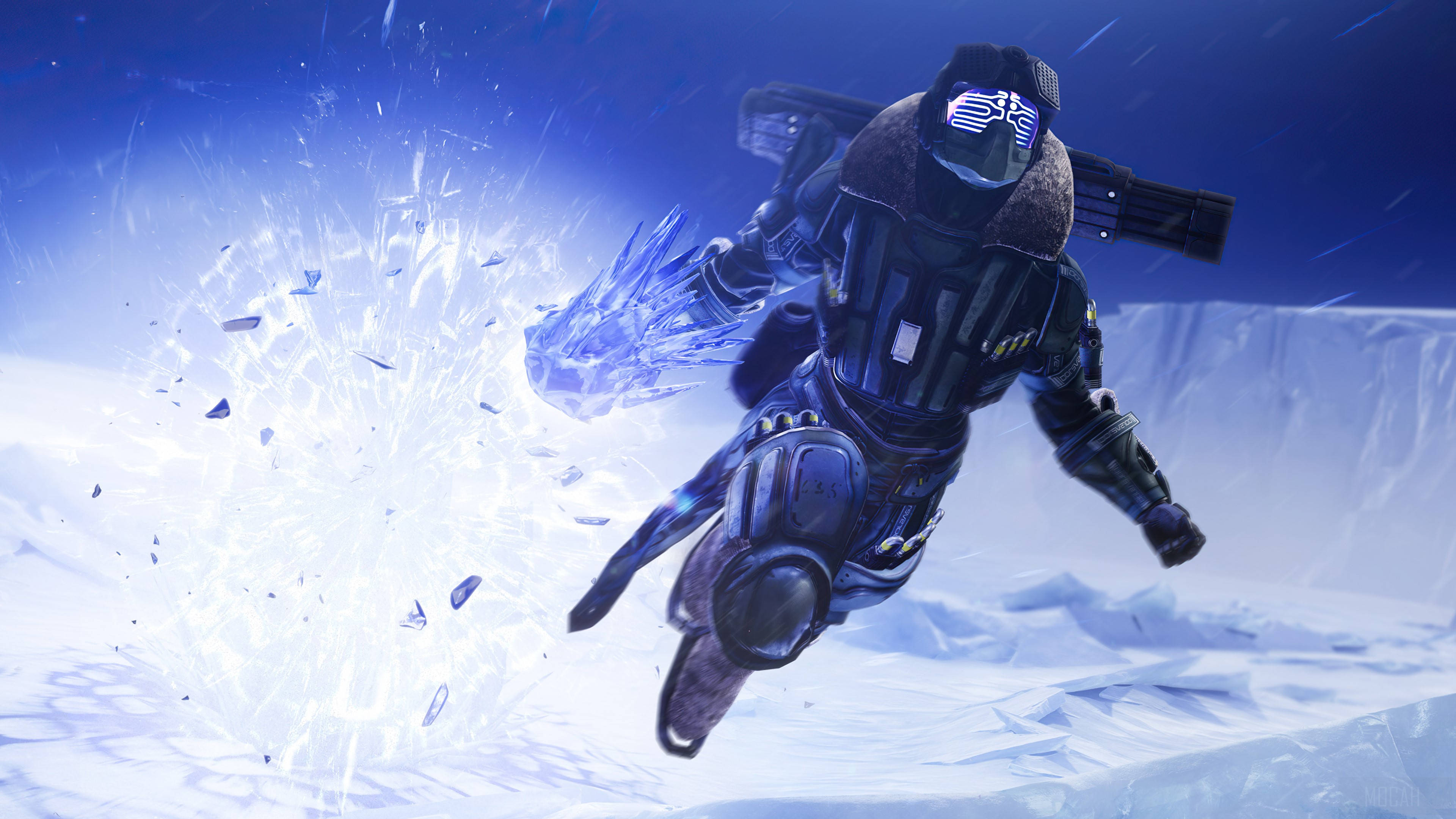 Destiny 2 Beyond Light Персонаж у Польоті Шпалери