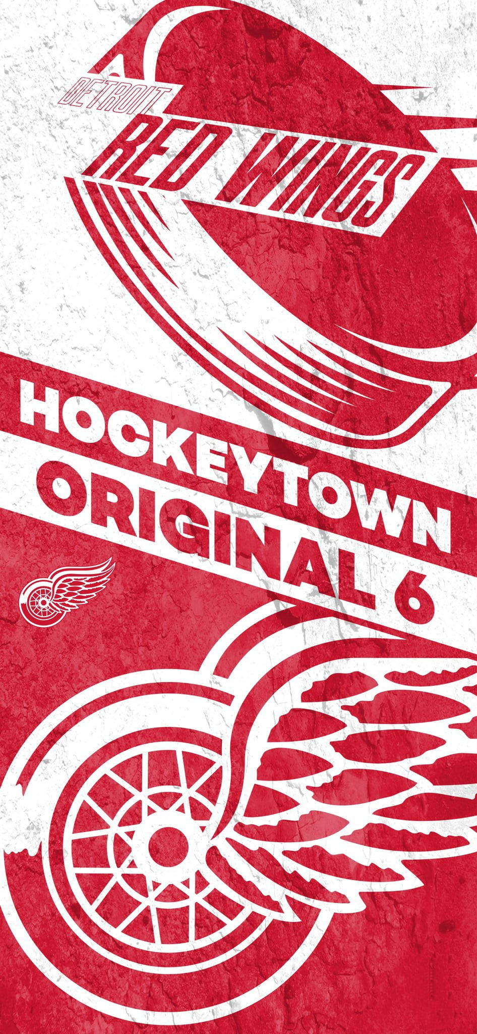 Detroit Red Wings Hockey Town Шпалери