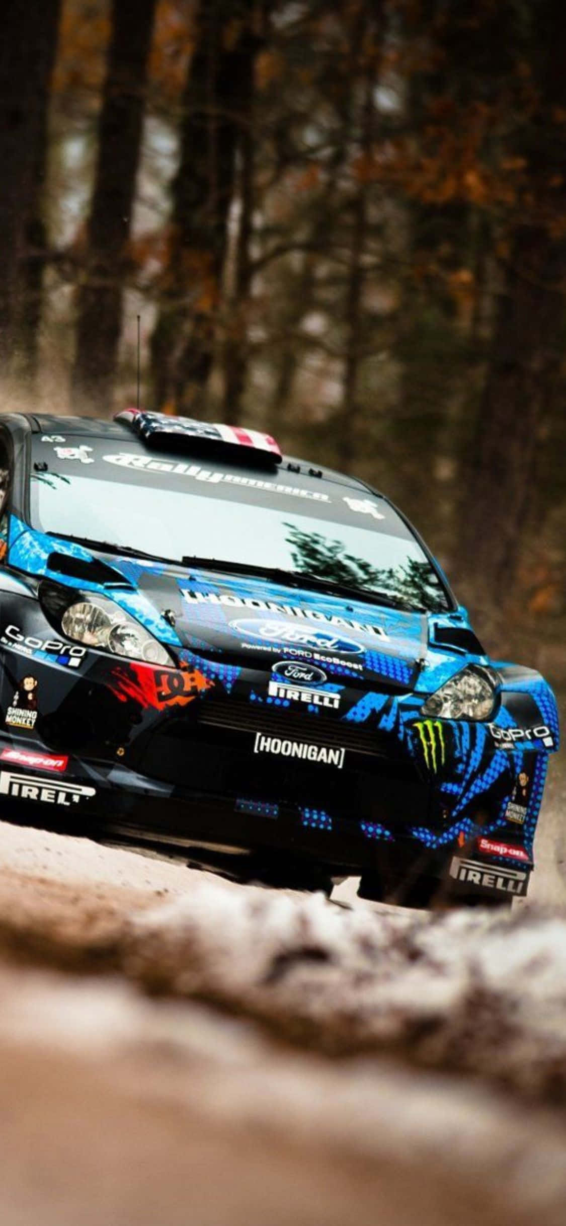 Покорите трассу Dirt Rally с iPhone Xs Шпалери