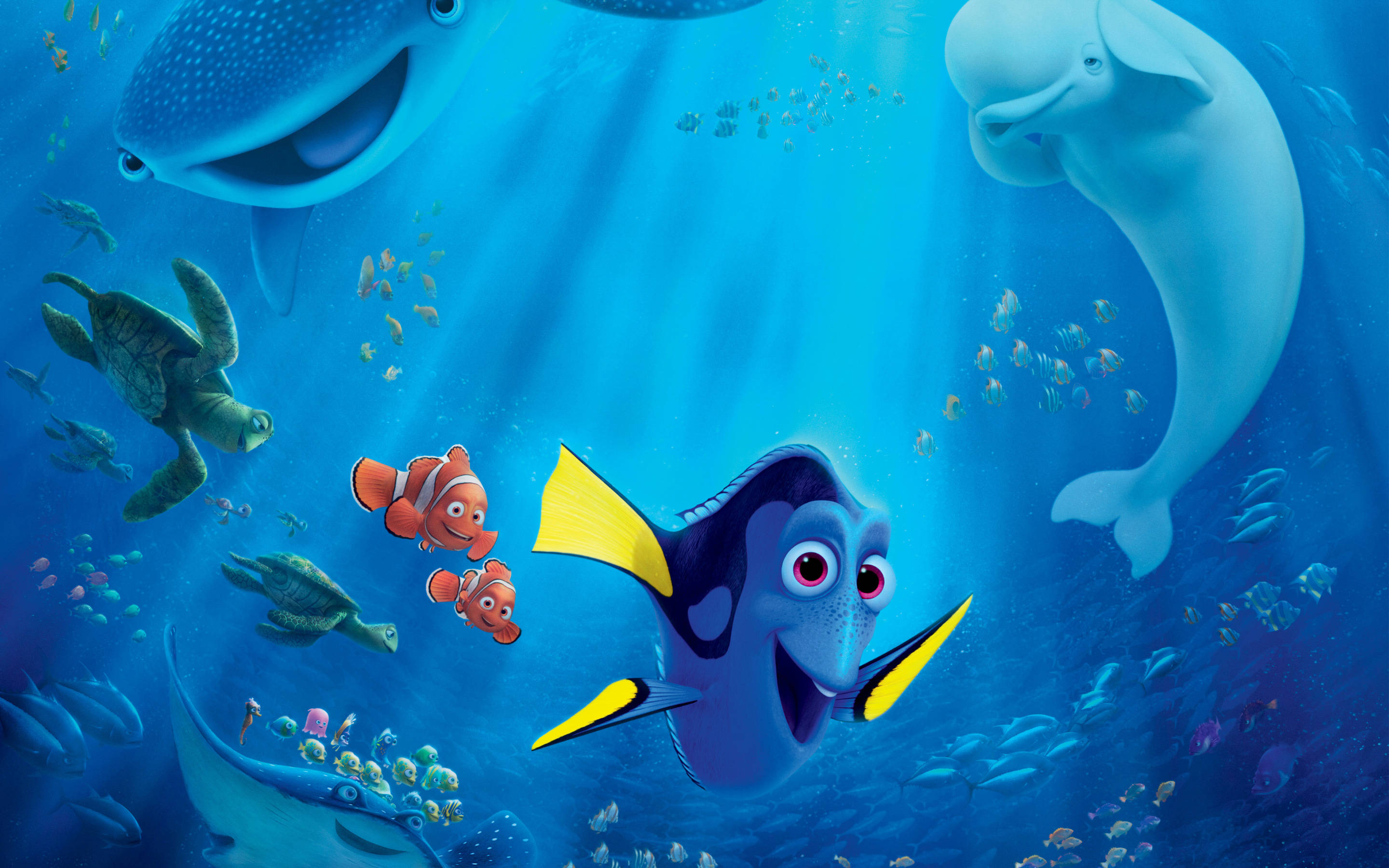 У пошуках Дорі та Немо Disney 4K ультраширокий Шпалери