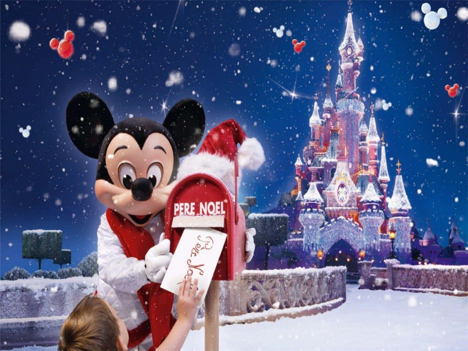 Святкуйте радость Рождества с Disney Шпалери