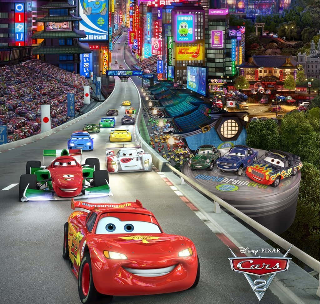 Блискавка МакКвін і Мейтер возз'єднуються в мультфільмі Disney Pixar «Тачки 2» Шпалери