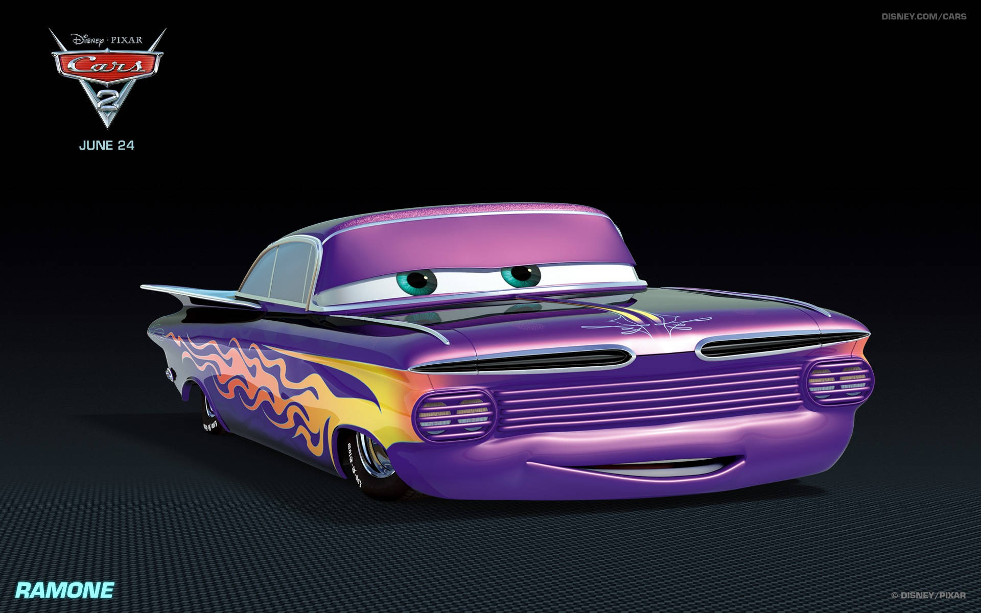 Disney Pixar Рамона Тачки 2 Шпалери