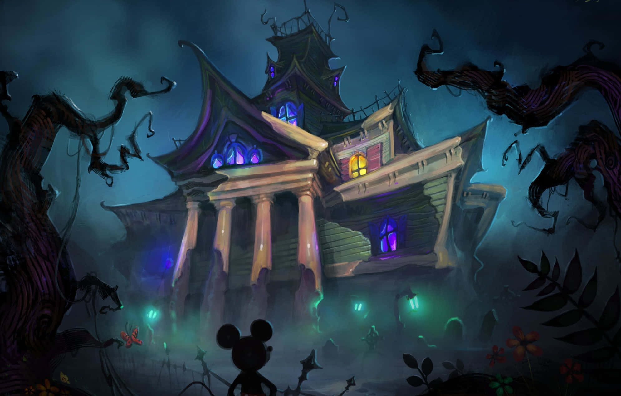 Моторошна магія Геловіну від Disney Шпалери
