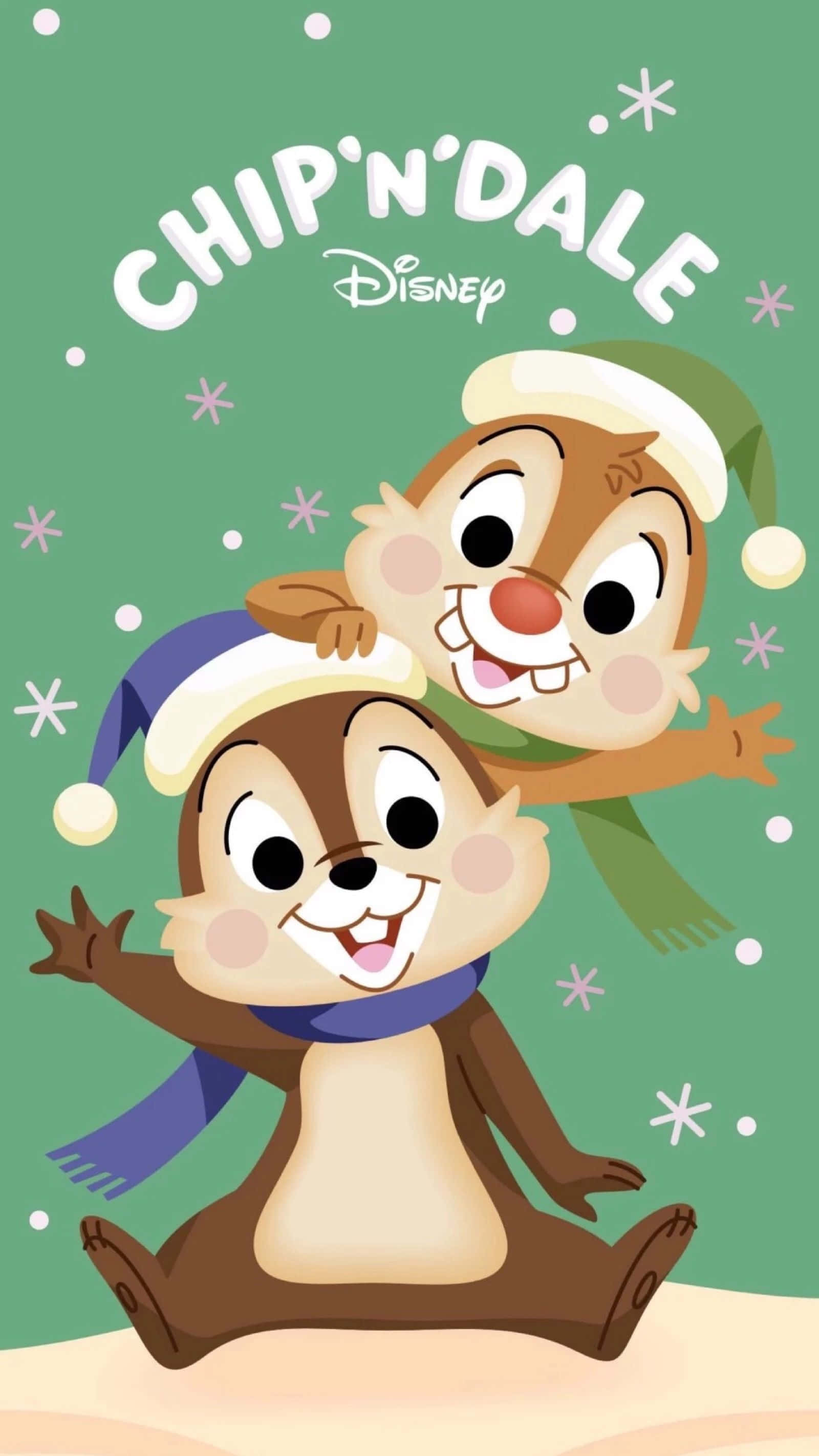 Святкуйте Різдво з улюбленими персонажами Disney! Шпалери