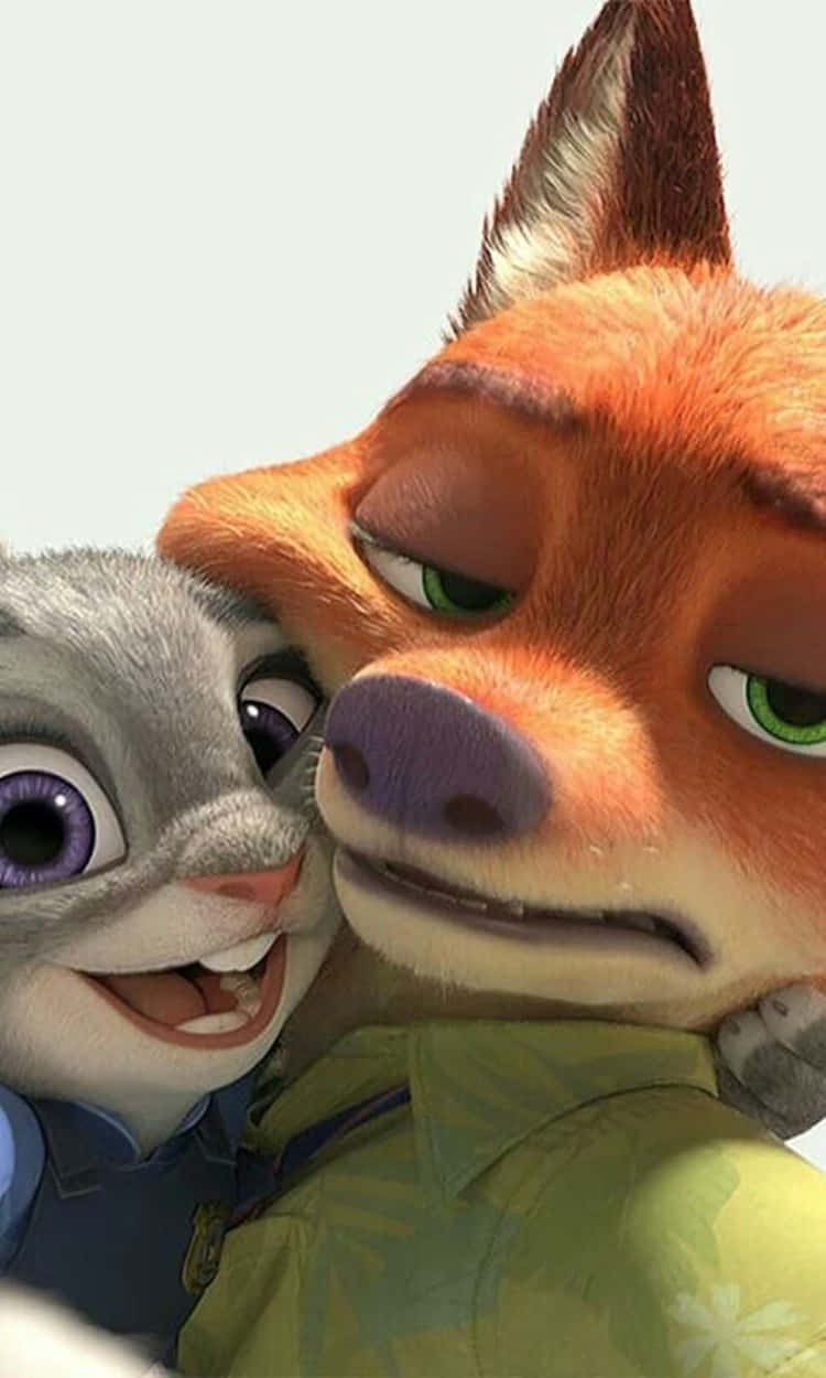 Смешное селфи Disney Zootopia Шпалери