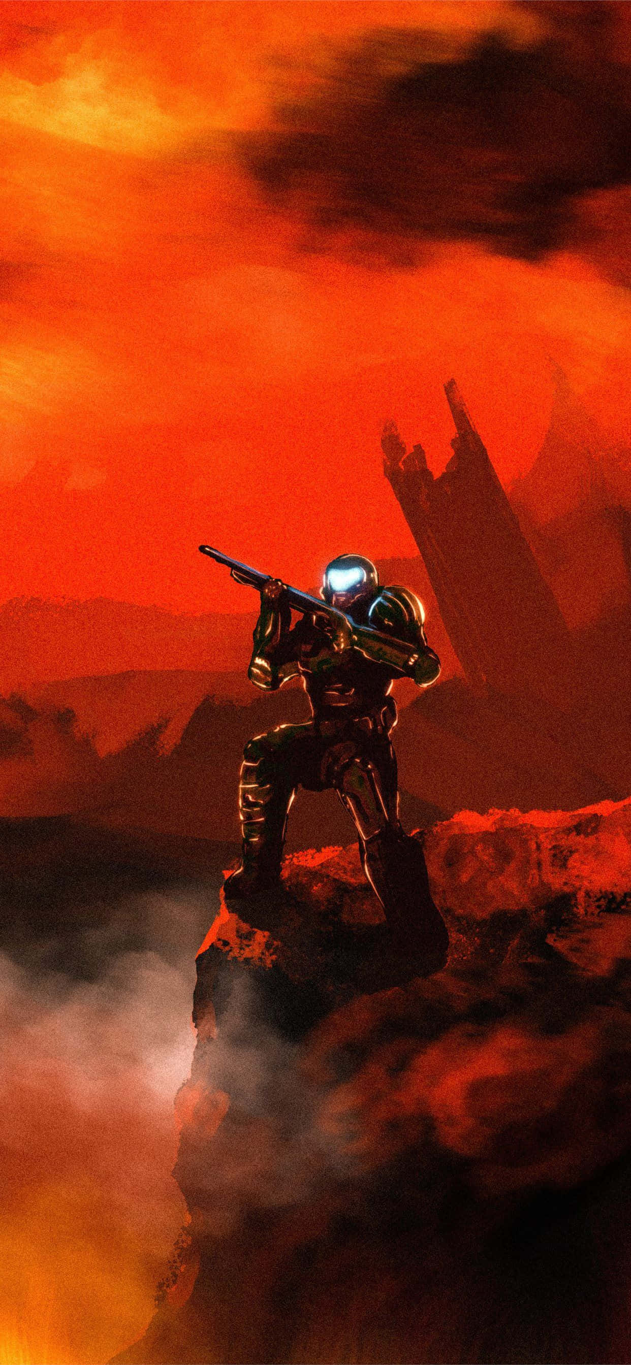 Загрузи приложение DOOM Eternal для своего iPhone! Шпалери