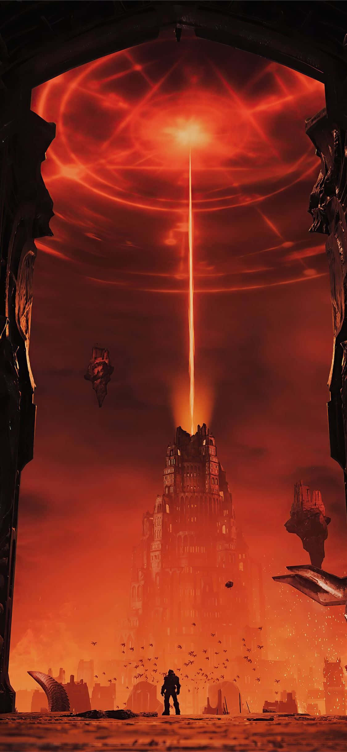 Doom Slayer в действии в Doom Eternal Шпалери