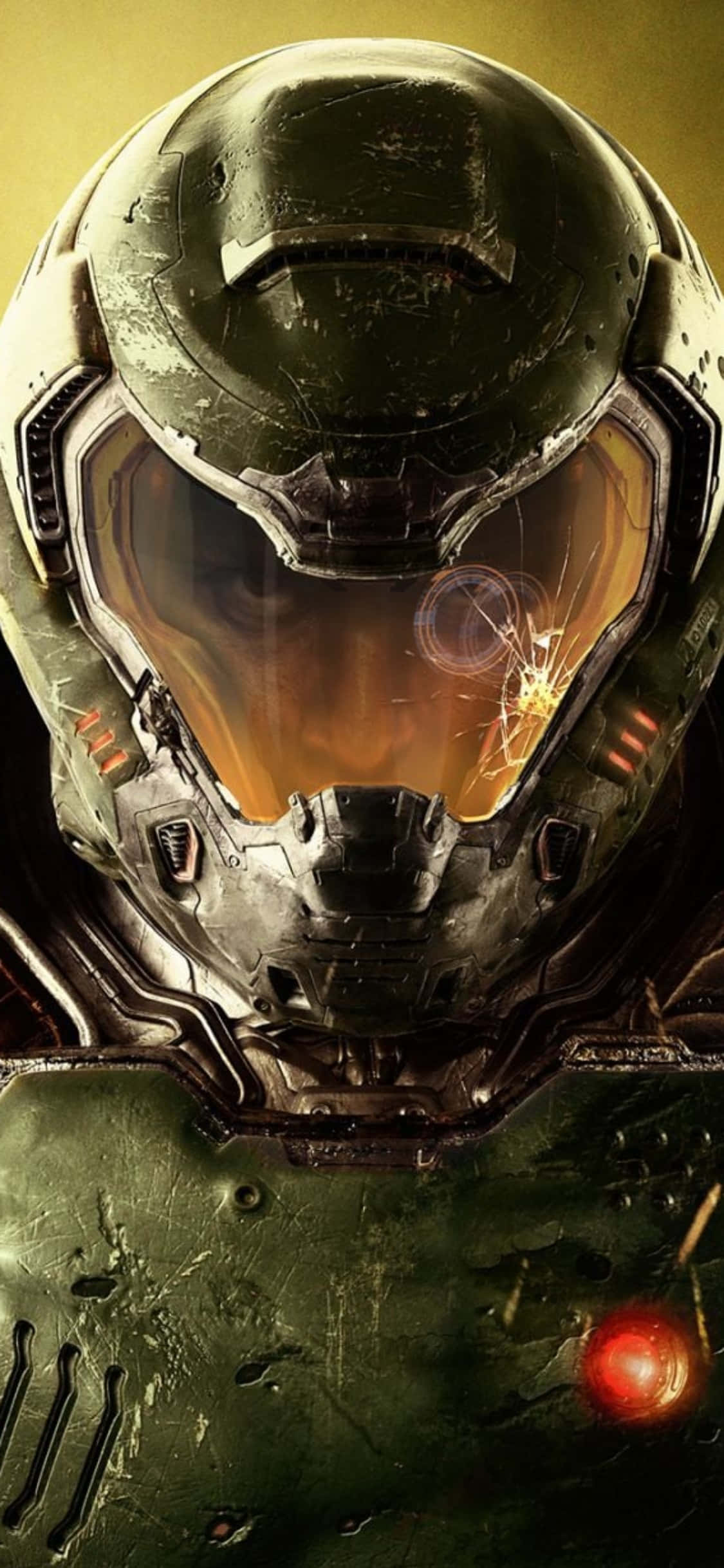 Шлем Doomguy Фон iPhone Xs Doom Шпалери