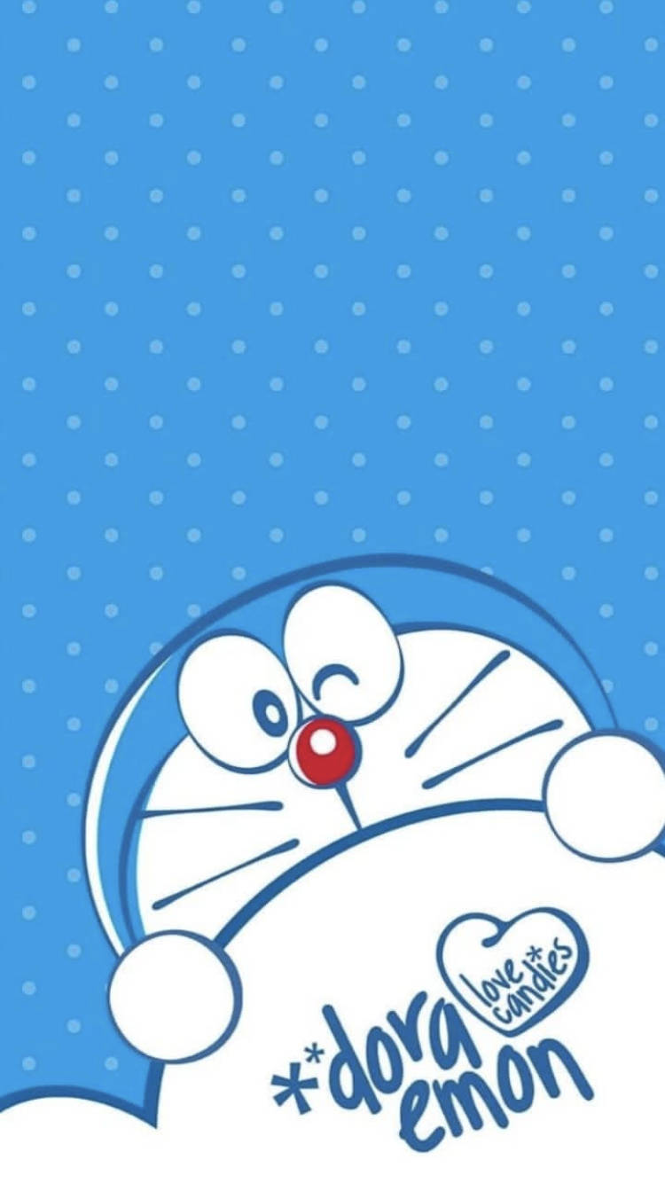 Художній цифровий арт Doraemon для iPhone Шпалери