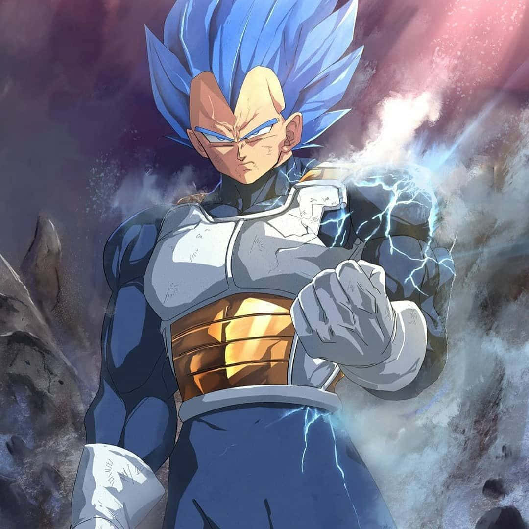 Dragon Ball 1080x1080 Синій Вегета Цифровий Арт Шпалери