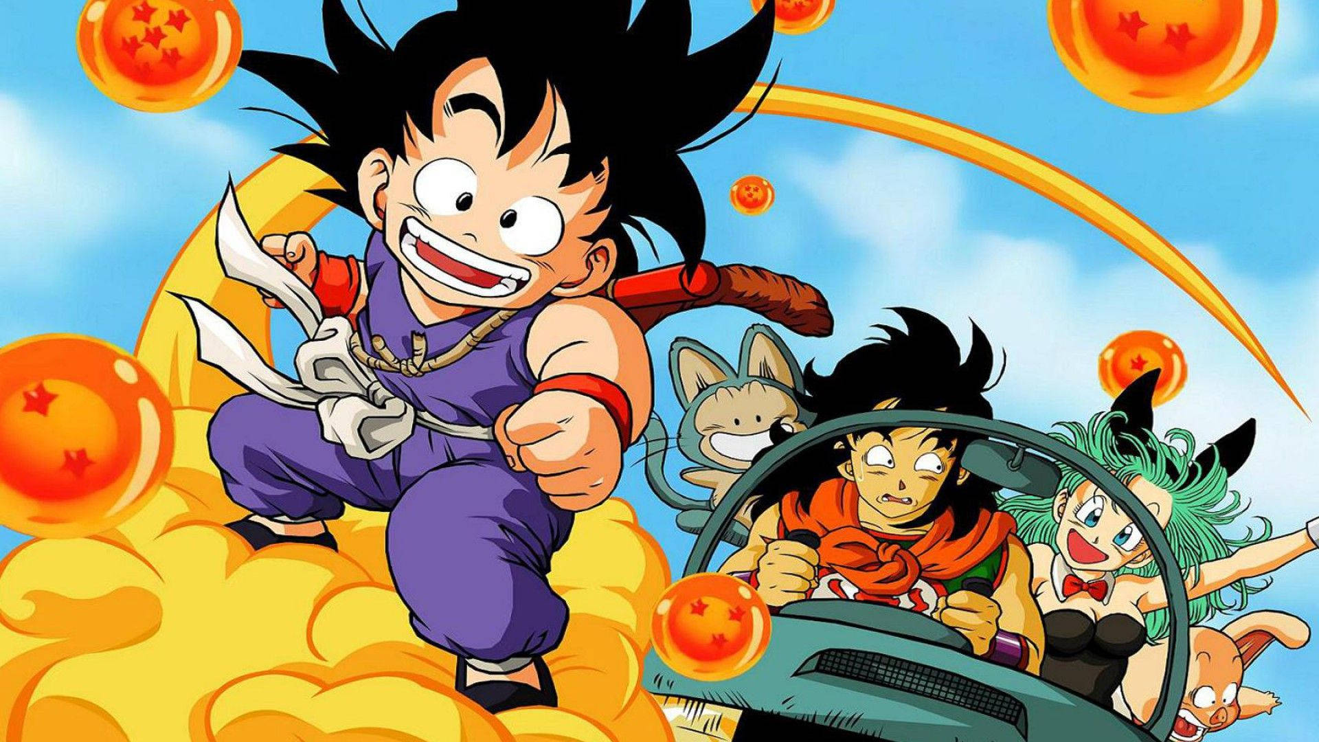 "Приєднуйся до нас в епічній пригоді Dragon Ball!" Шпалери