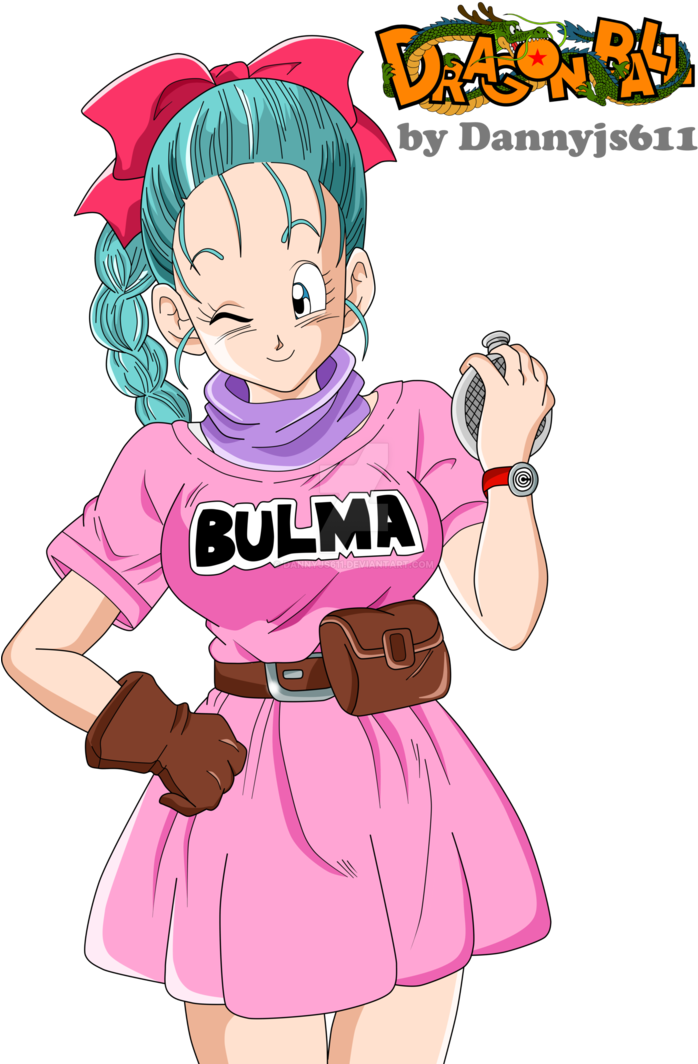 Бульма в класичній рожевій сукні Dragon Ball Шпалери