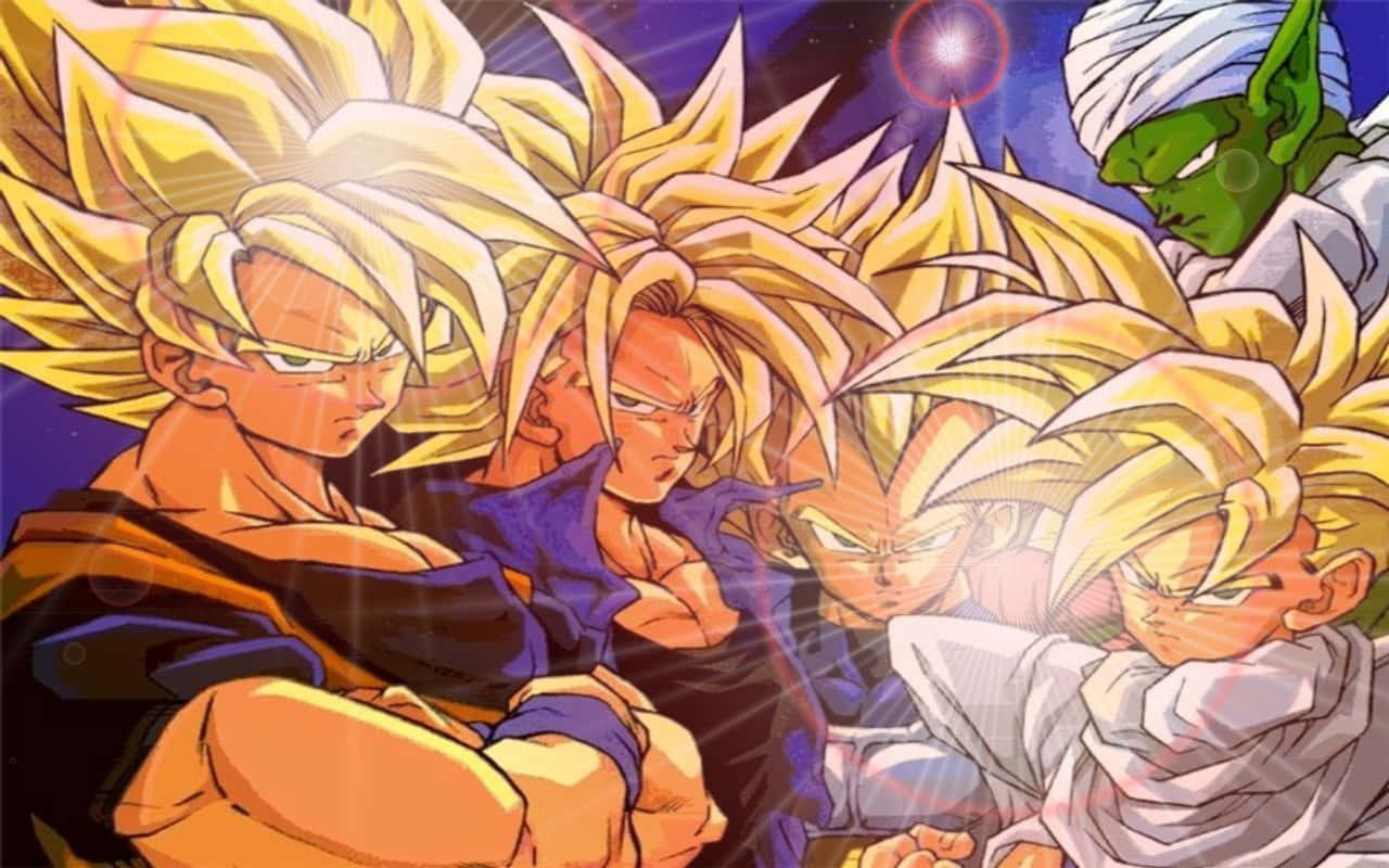 Супер Сайян Блю Гоку борется с Дубликатом Вегеты в аниме-сериале Dragon Ball Super Шпалери