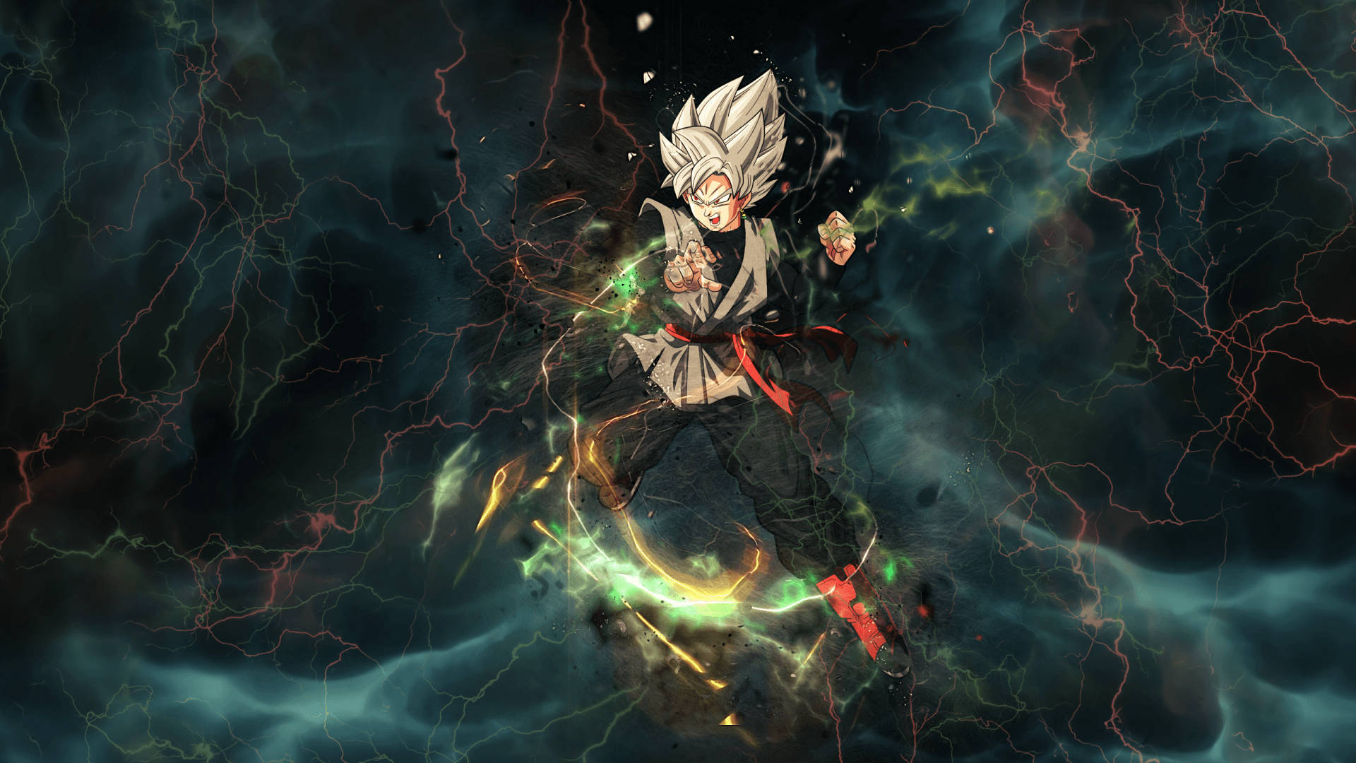 Гоку Зелений Блискавка Dragon Ball Super Шпалери