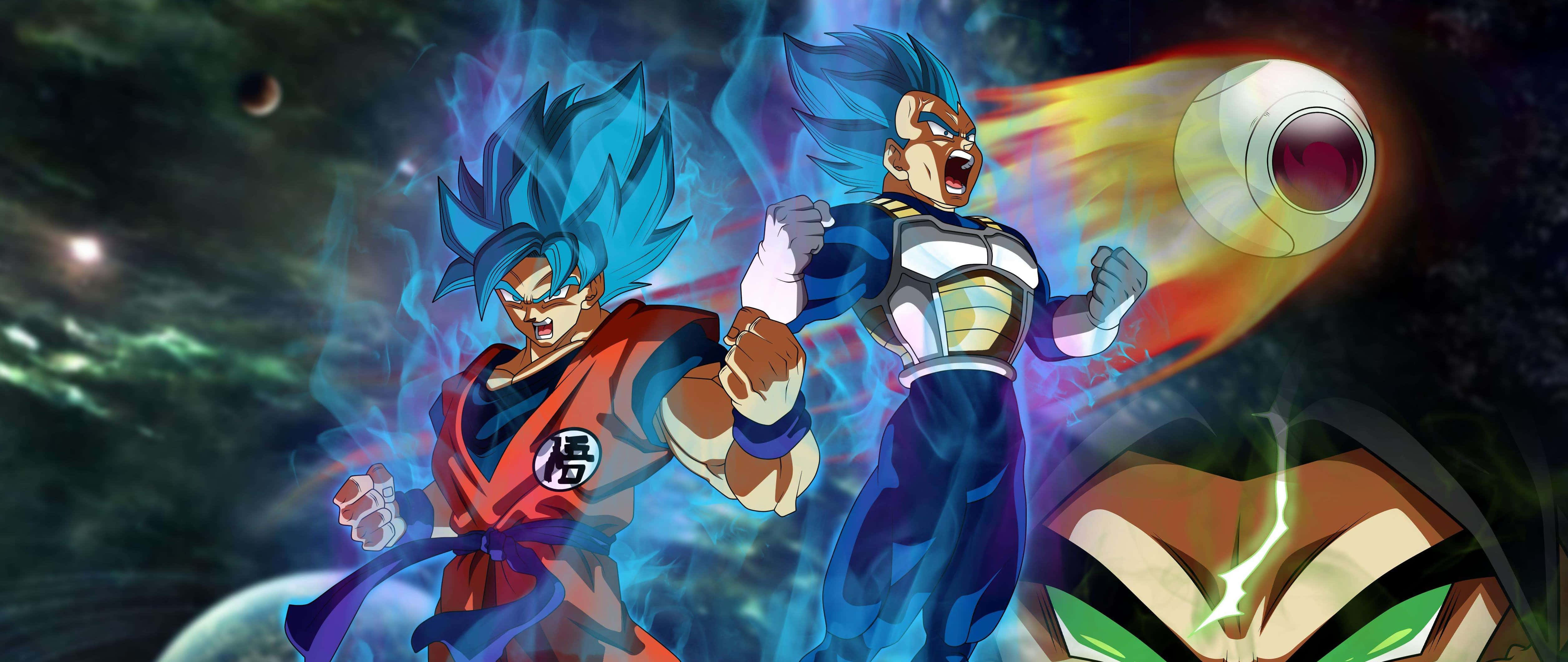 Розкрийте свого внутрішнього Супер Саяна разом із Dragon Ball Super Broly Шпалери