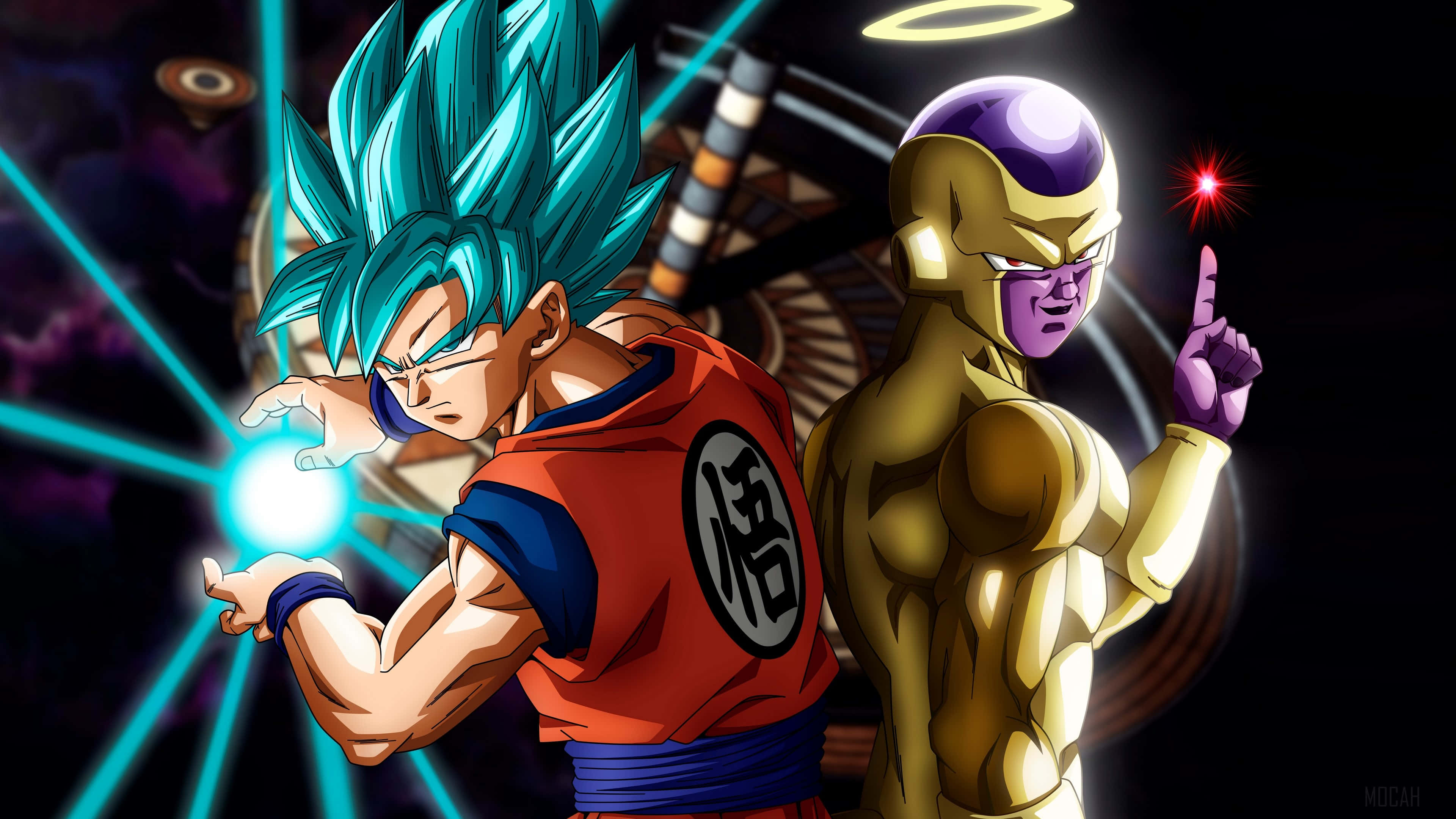 Гоку та Золотий Фріза Dragon Ball Super Шпалери