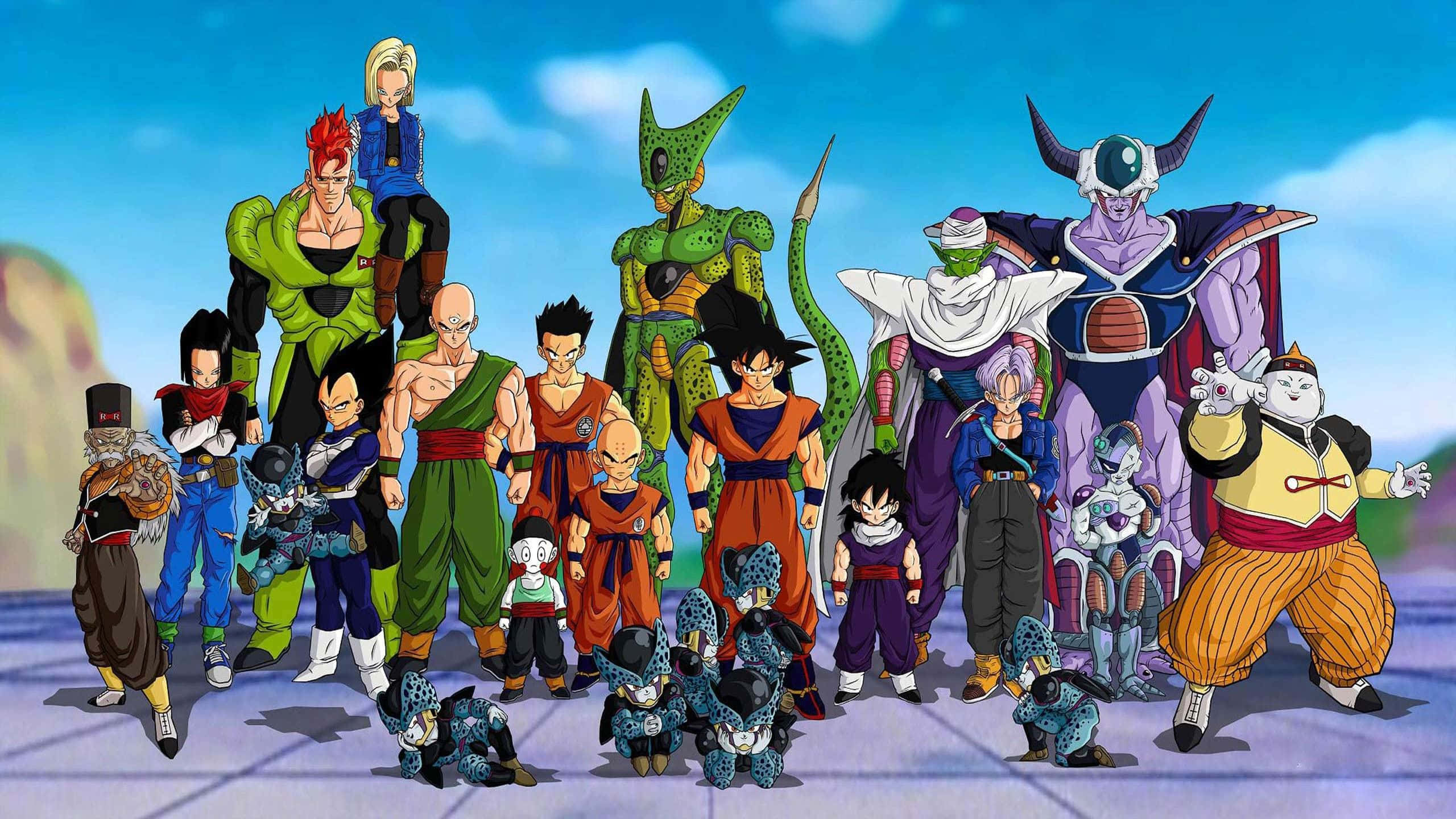 "Бойцы Dragon Ball Super об'единяются для нового этапа героических сражений!" Шпалери