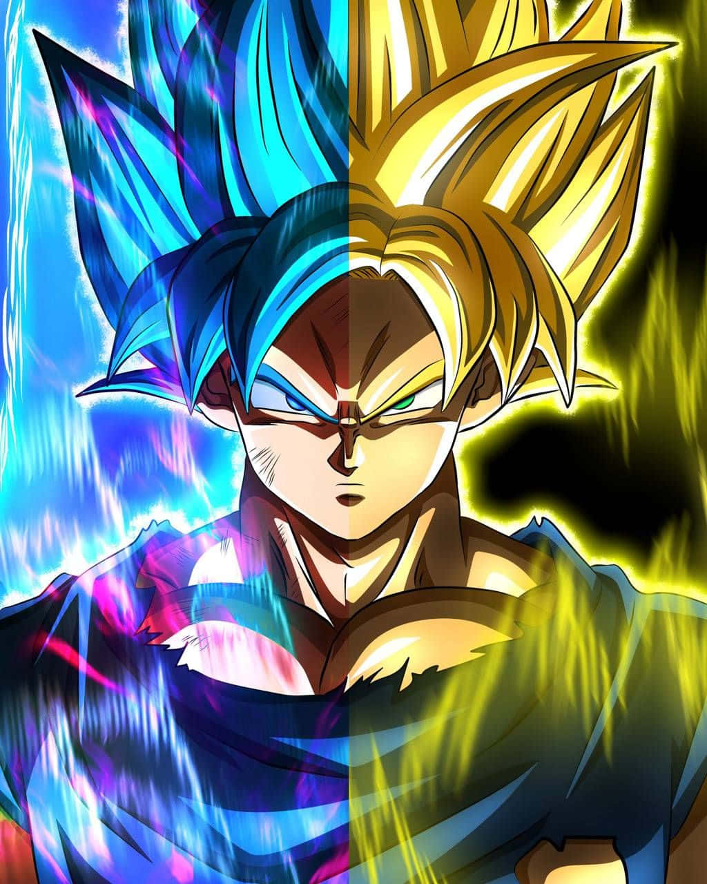 Відправляйся в пригоду, щоб розкрити силу всередині — Ґоку та Ґоган з Dragon Ball Шпалери