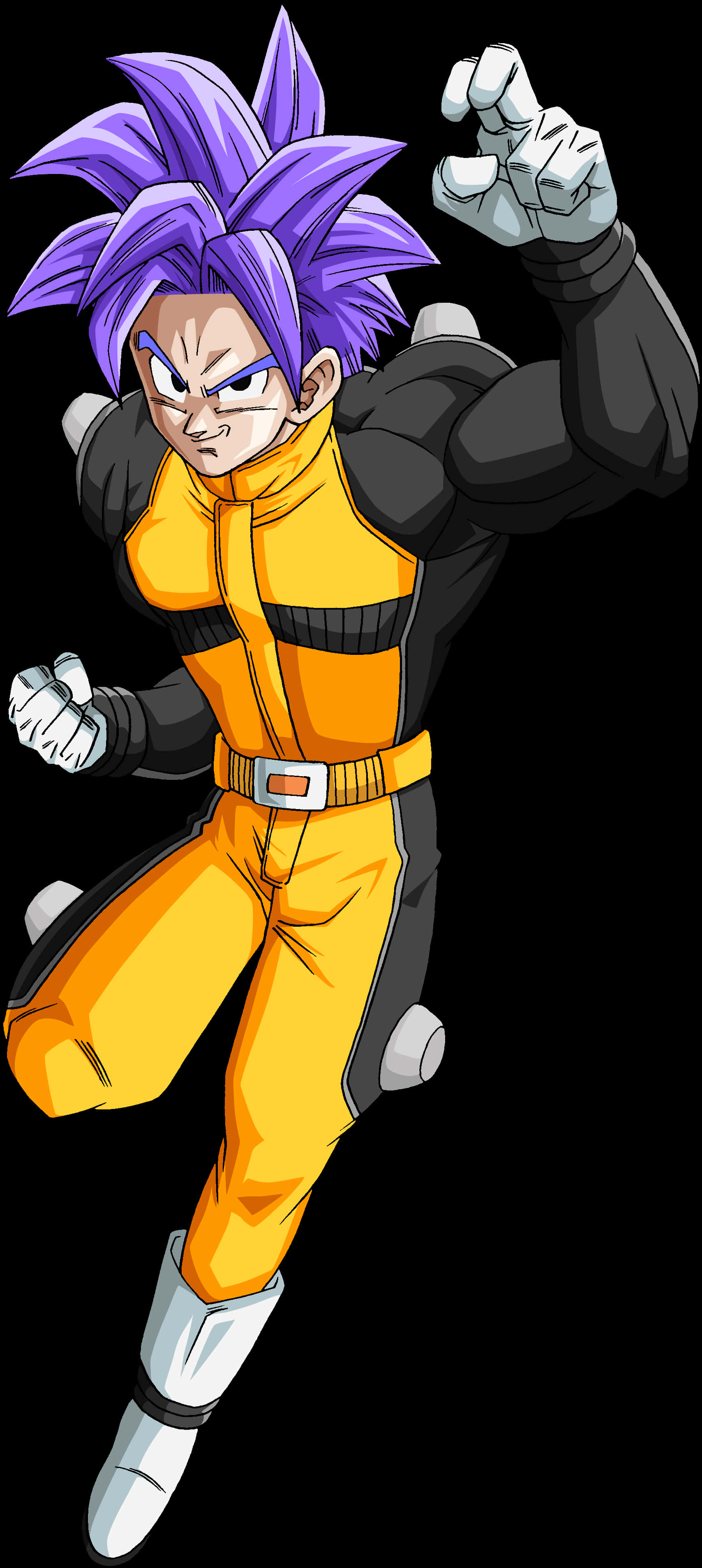 Воїн з фіолетовим волоссям Dragon Ball Шпалери