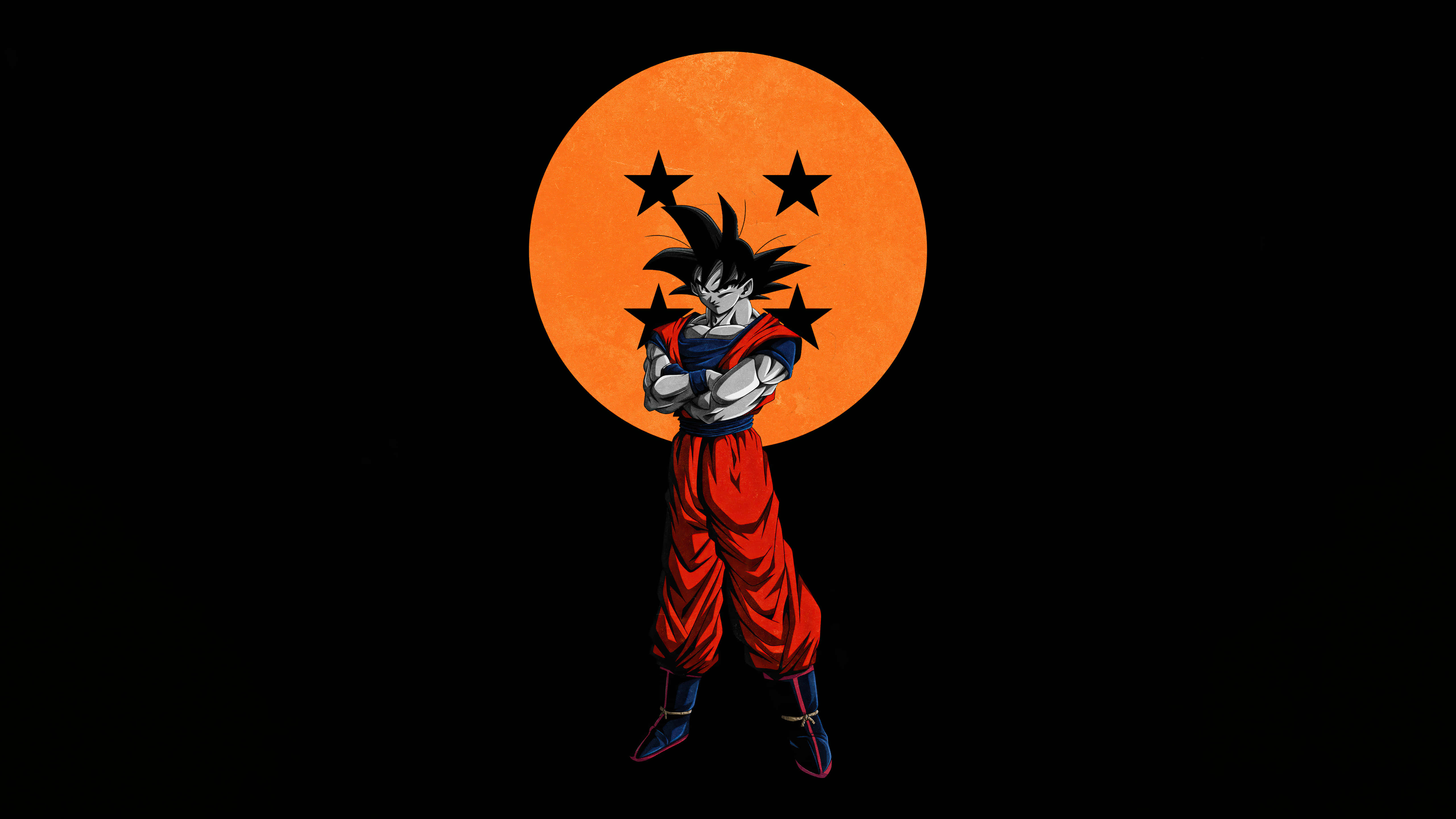 Червоний Гоку з Dragon Ball Z Шпалери