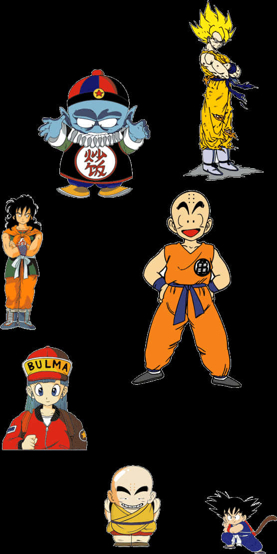 Колаж персонажів Dragon Ball Z Шпалери